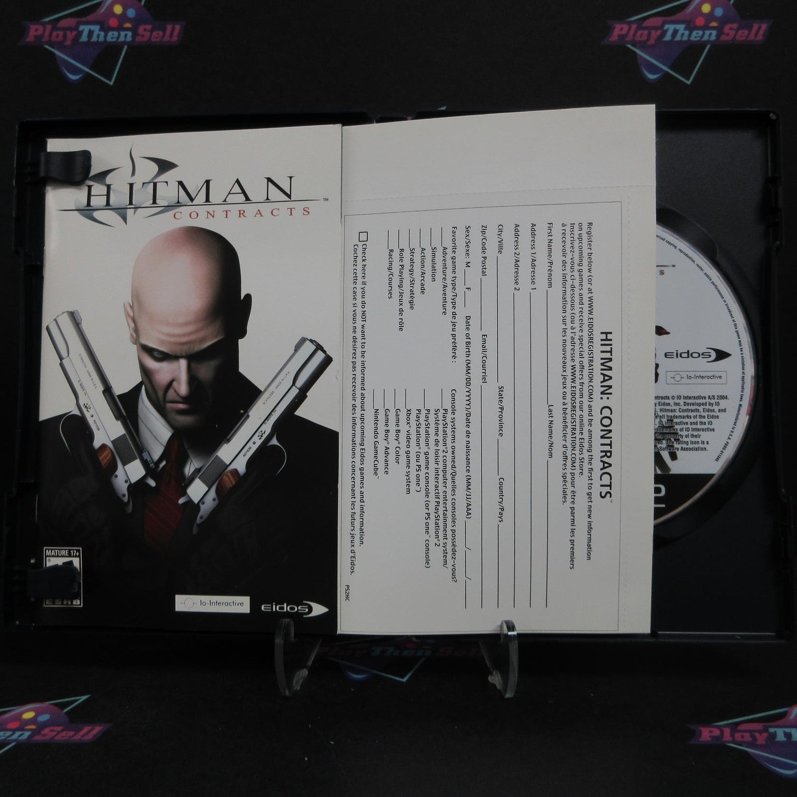 Hitman Contracts PS2 PlayStation 2 + Reg Card Complete - 1 Year Warranty EX Cond