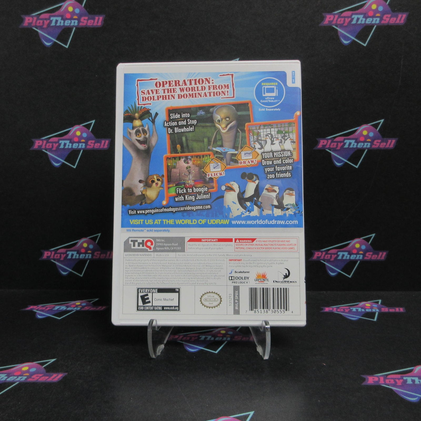 Penguins Of Madagascar Dr Blowhole Returns Again uDraw Nintendo Wii  - 1 Year ..