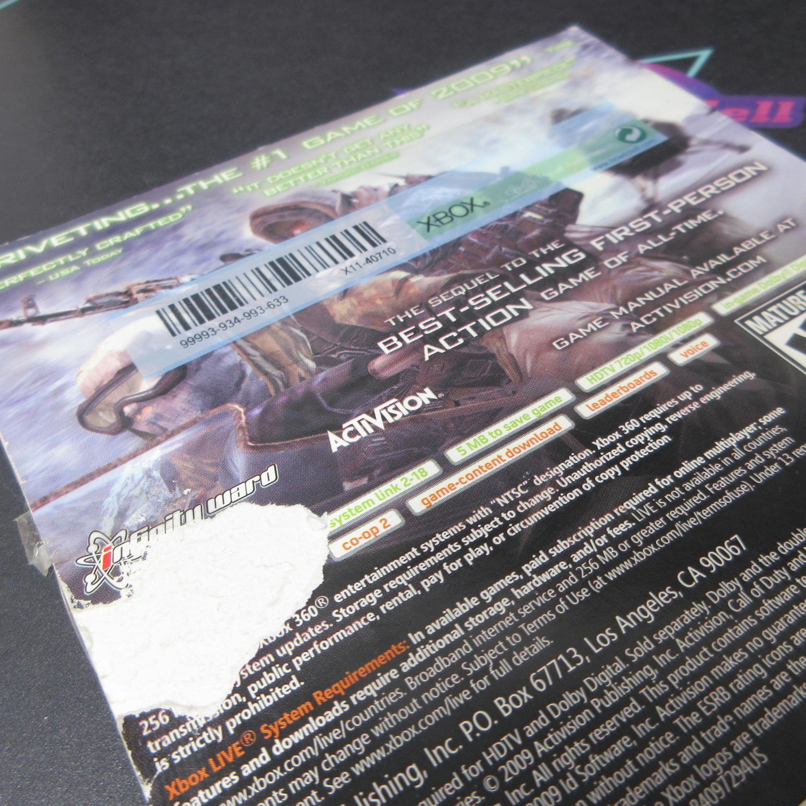 Call of Duty Modern Warfare 2 in Sleeve Xbox 360 - 1 Year Warranty VG