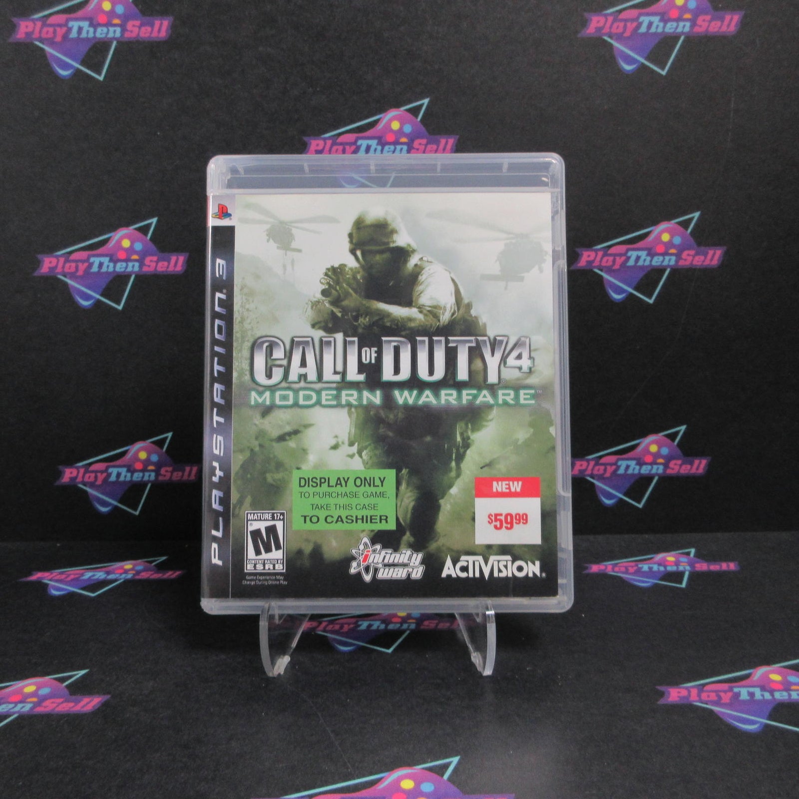 Call of Duty 4 Modern Warfare Display Art PlayStation 3 PS3 - Complete CIB