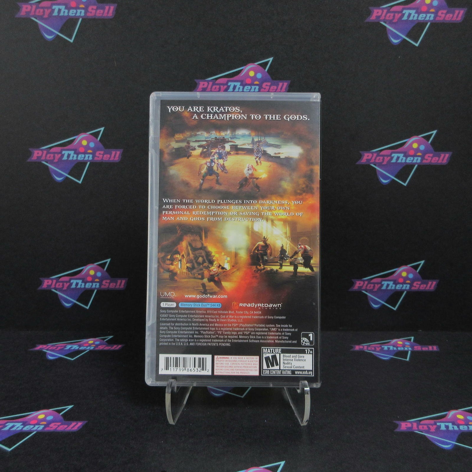 God of War Chains of Olympus Sony PSP + Reg Card Complete  - 1 Year Warranty E..