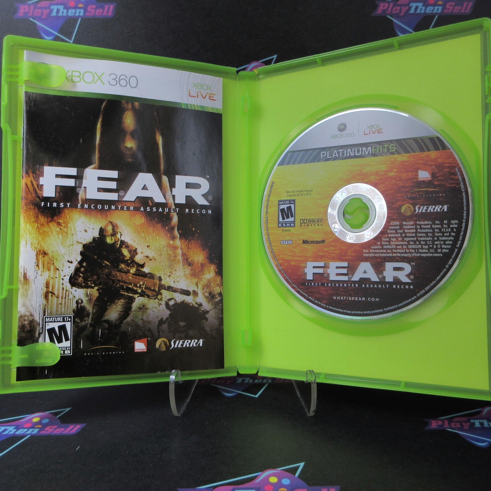 F.E.A.R. First Encounter Assault Recon Xbox 360 PH Complete  - 1 Year Warranty..