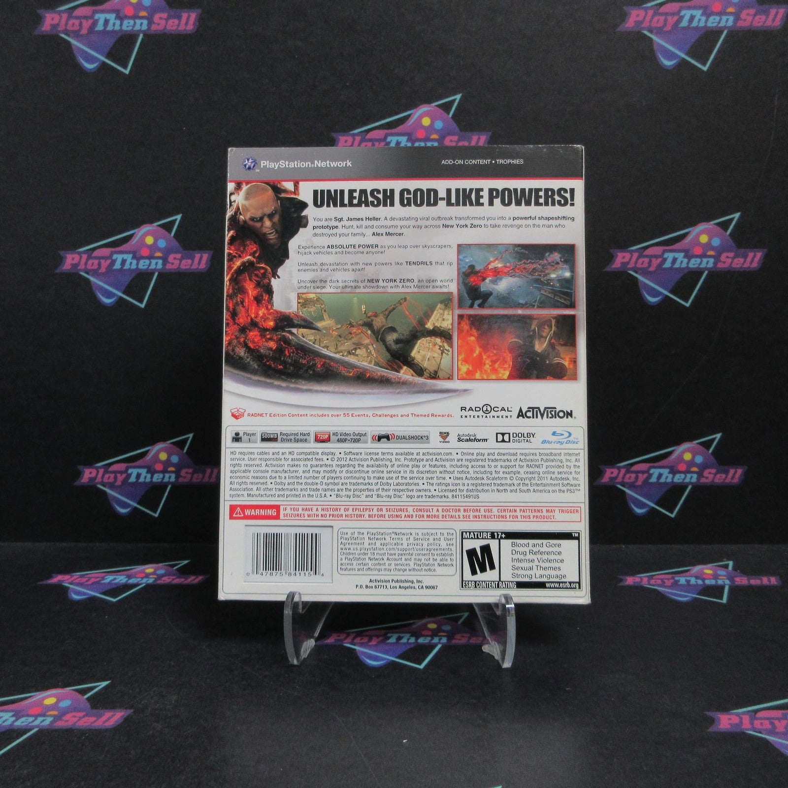 Prototype 2 PS3 PlayStation 3 + Sleeve Complete - 1 Year Warranty EX Cond