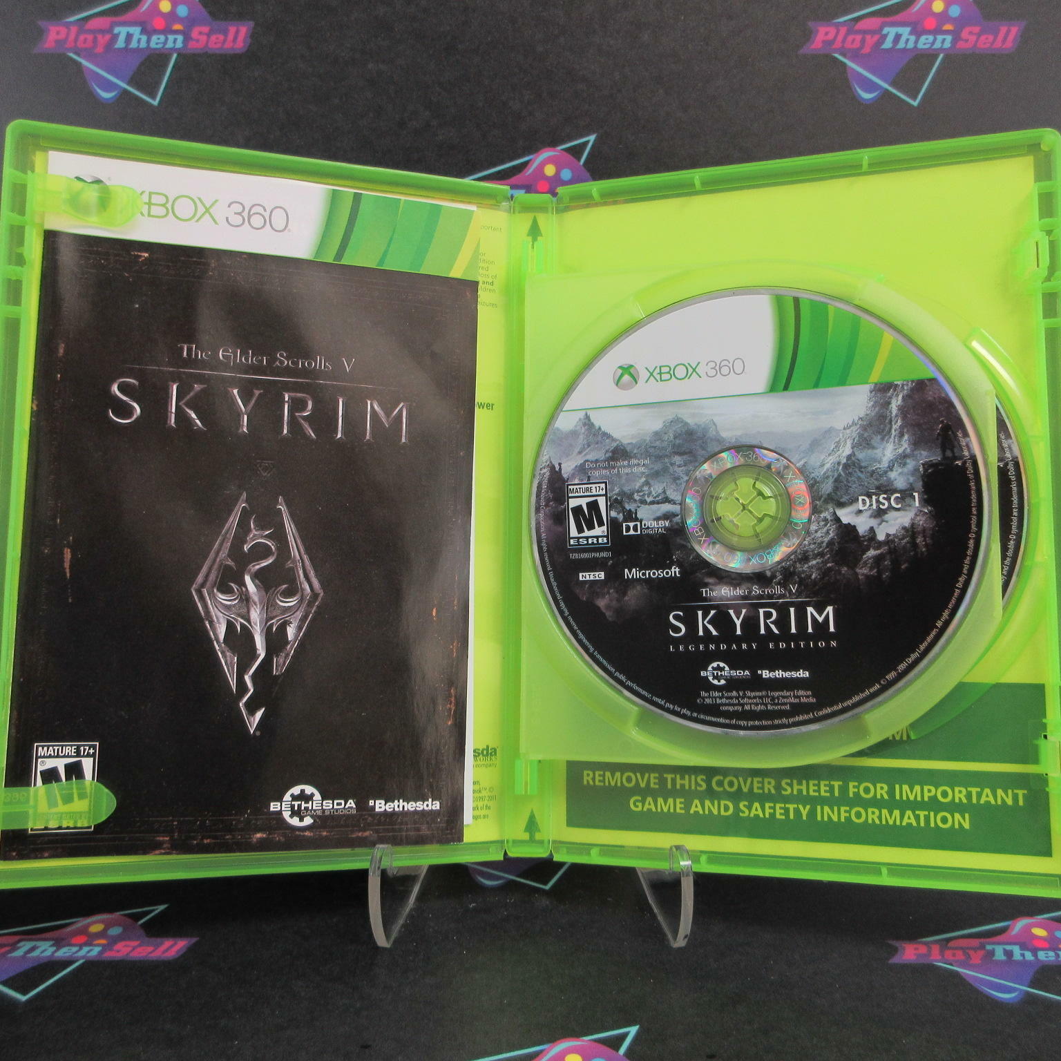 The Elder Scrolls V Skyrim Legendary Edition Xbox 360 AD Complete - (See Pics)