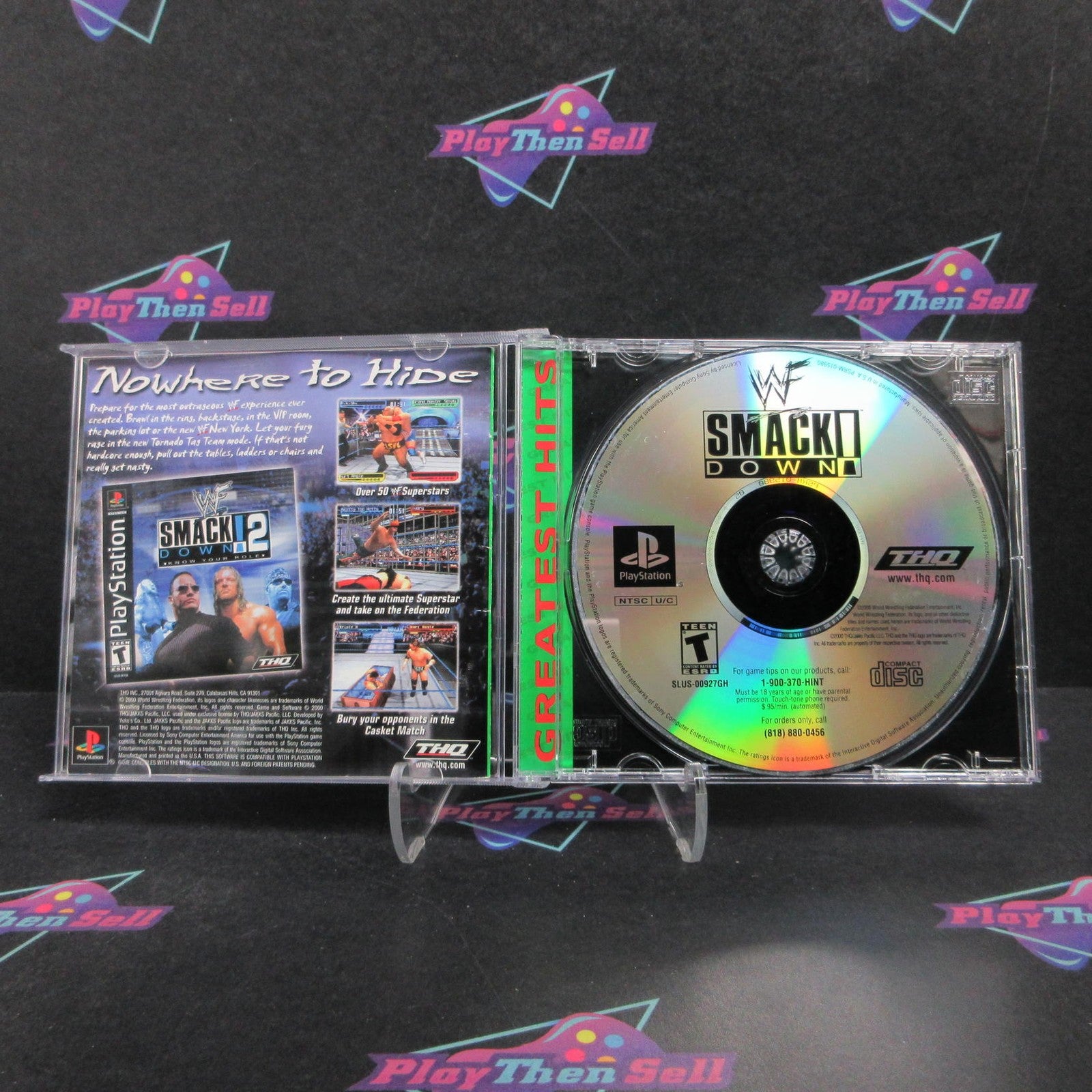 WWF Smackdown! PS1 PlayStation 1 GH Complete - 1 Year Warranty EX Cond