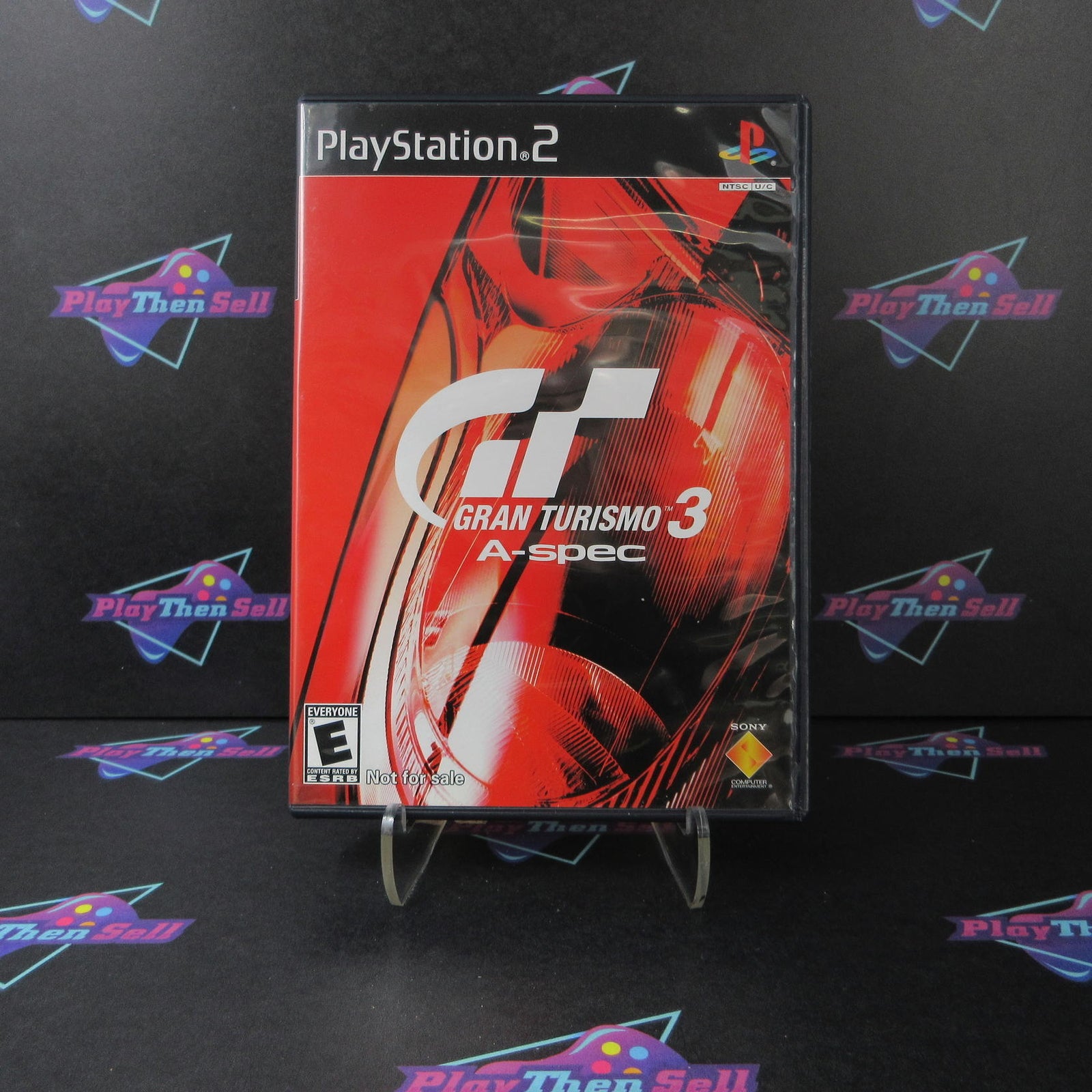 Gran Turismo 3 A-spec Red Cover NFS PS2 PlayStation 2 Complete  - 1 Year Warra..