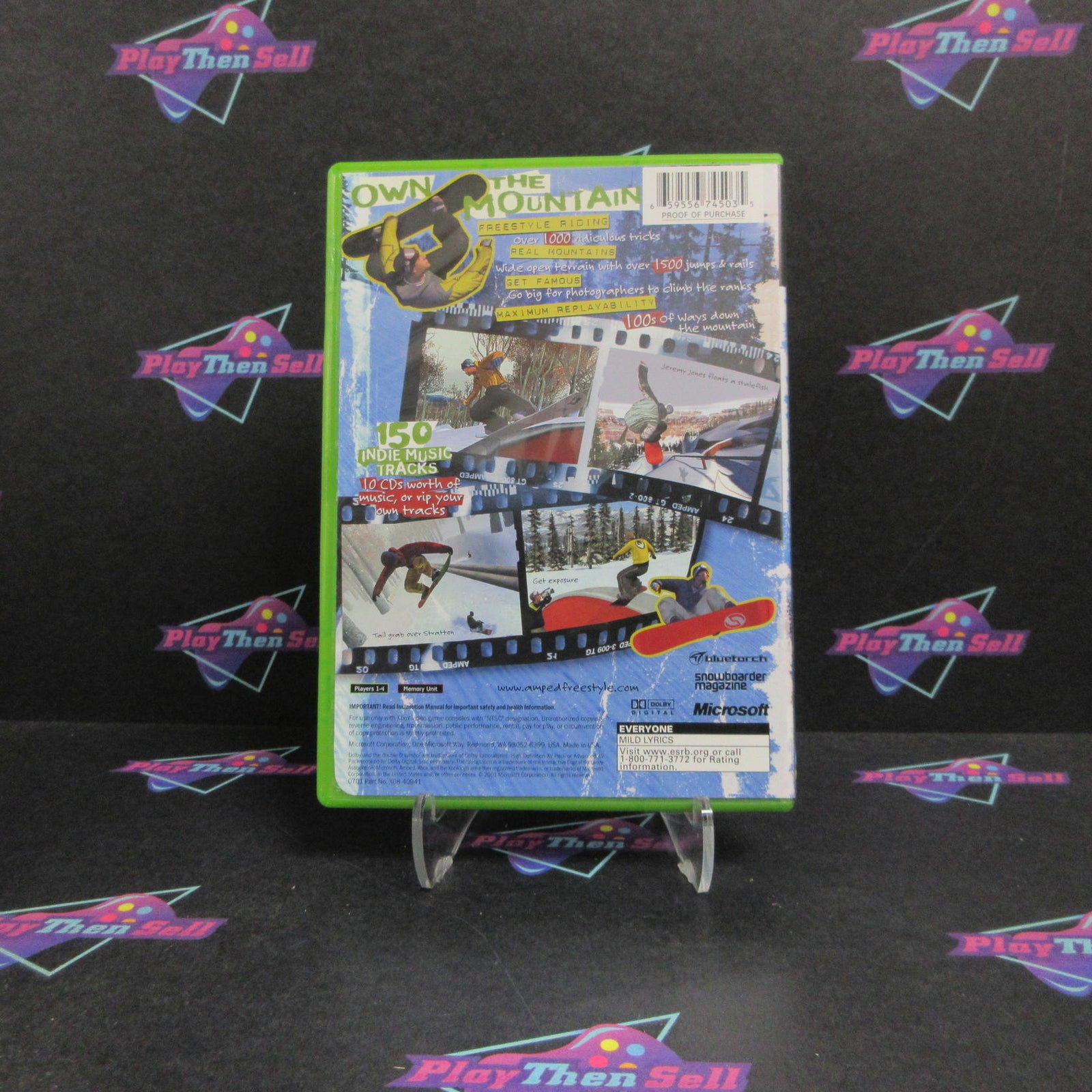 Amped Freestyle Snowboarding Xbox NFRS PH Disc Complete  - 1 Year Warranty EX ..