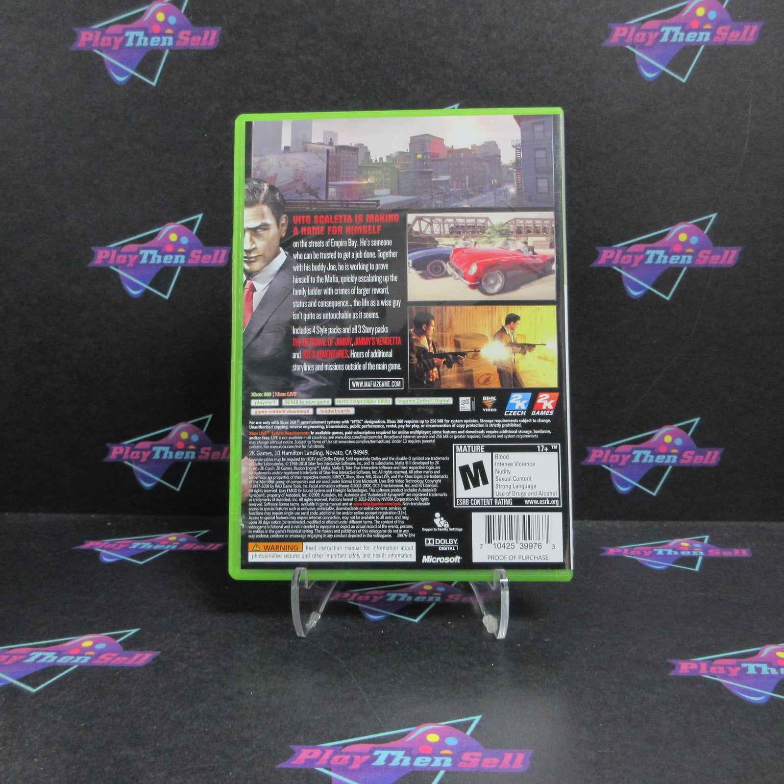 Mafia II Xbox 360 PH + Poster Complete - 1 Year Warranty EX Cond