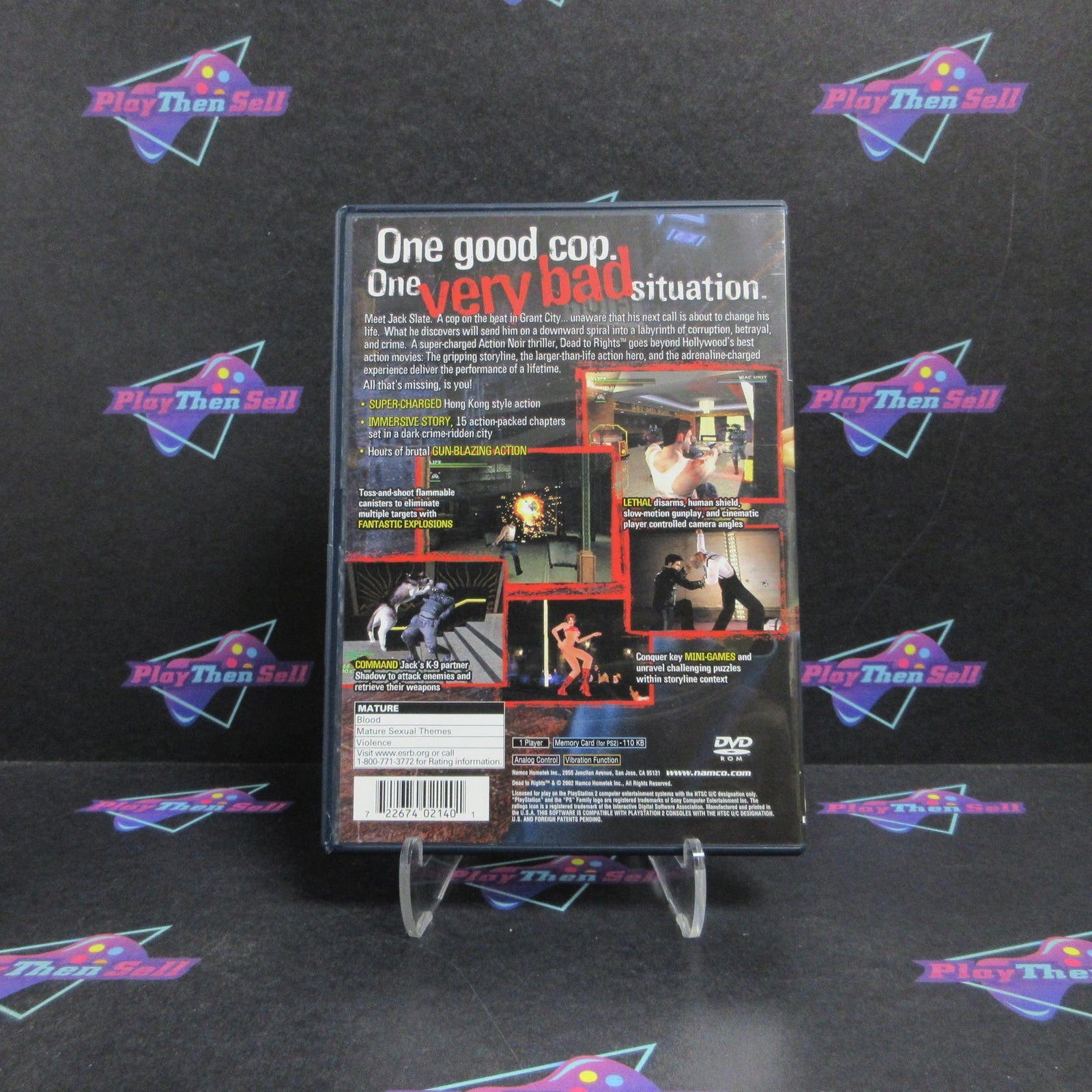 Dead to Rights PS2 PlayStation 2 GH Disc + Reg Card Complete  - 1 Year Warrant..