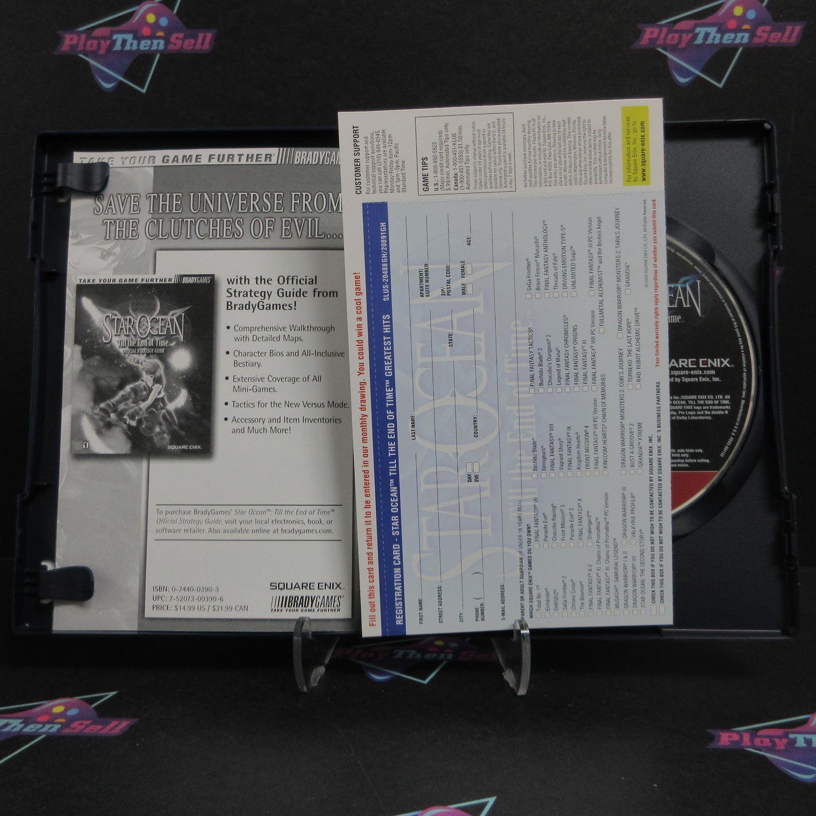 Star Ocean Till the End of Time PS2 PlayStation 2 GH + Reg Complete  - 1 Year ..