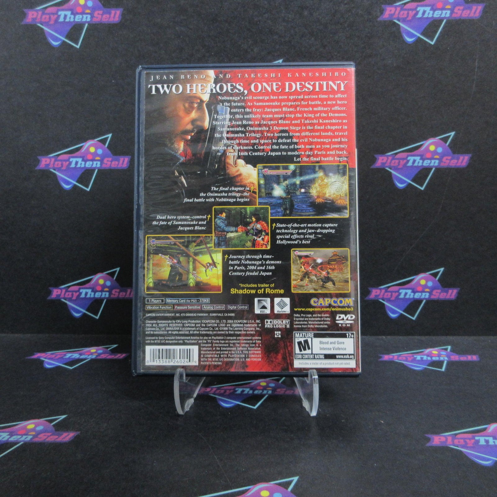 Onimusha 3 Demon Siege PS2 PlayStation 2 Complete - 1 Year Warranty VG