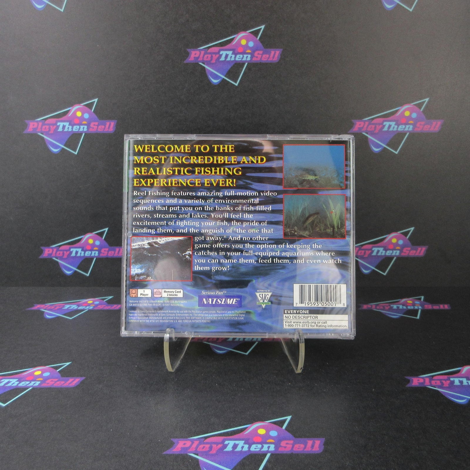Reel Fishing PS1 PlayStation 1 Greatest Hits + Reg Card - Complete CIB