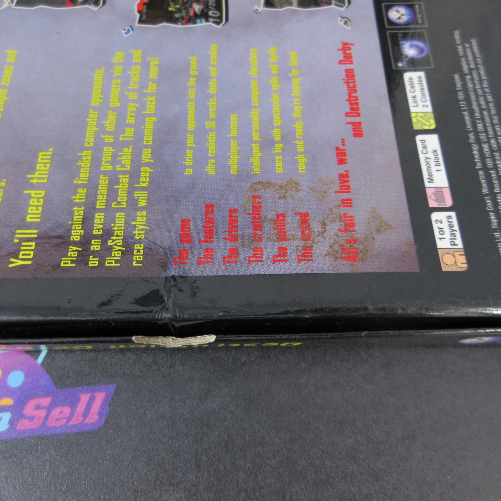 Extreme Pinball + Reg Card PS1 PlayStation 1 AD Long Box - (See Pics)