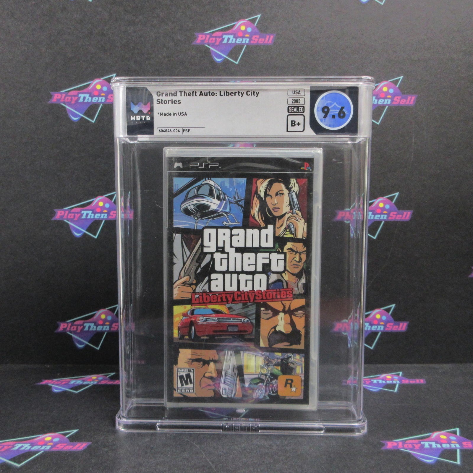 Grand Theft Auto Liberty City Stories Sony PSP WATA Graded 9.6 B+ Sealed  Bran..