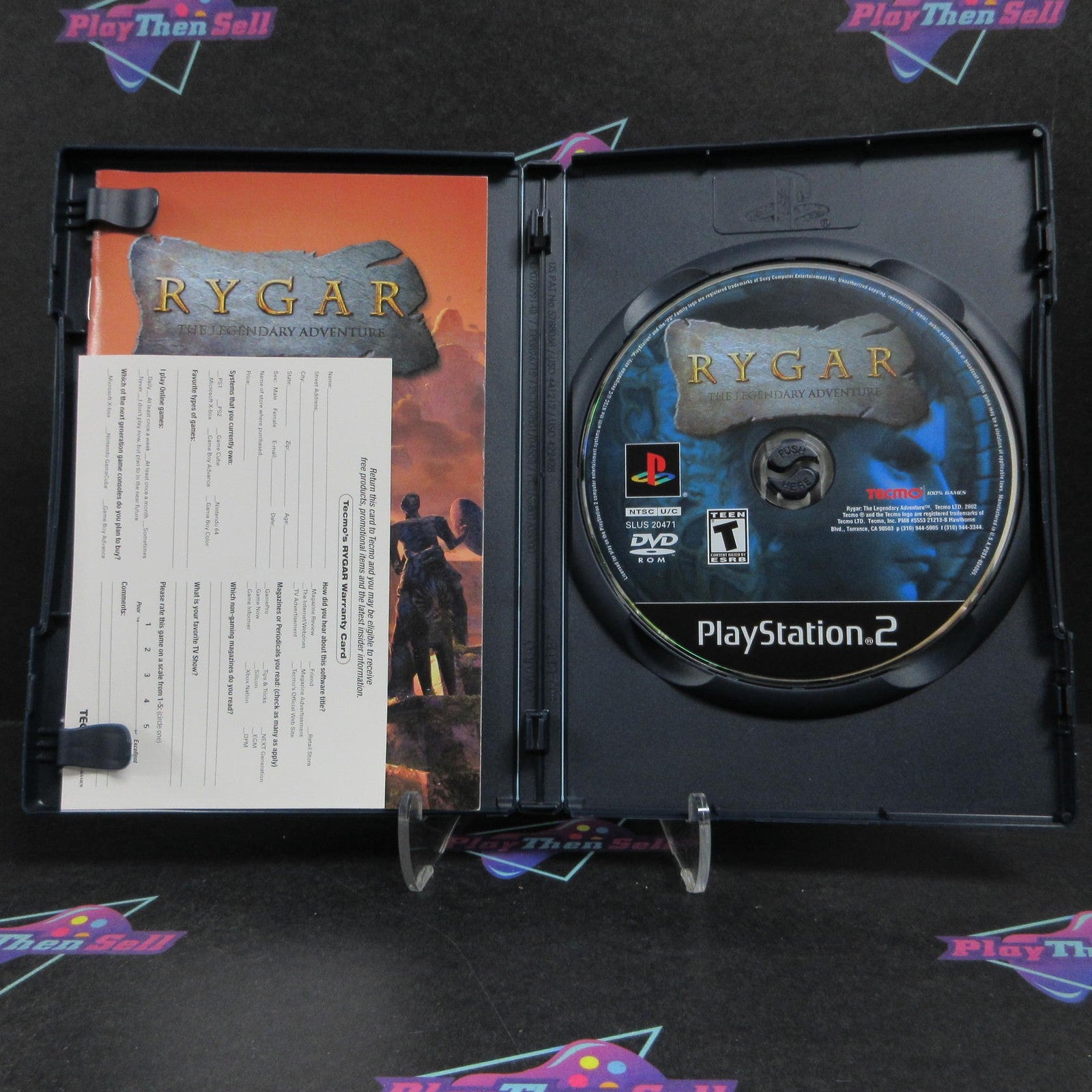 Rygar The Legendary Adventure PS2 PlayStation 2 + Reg Card Complete  - 1 Year ..