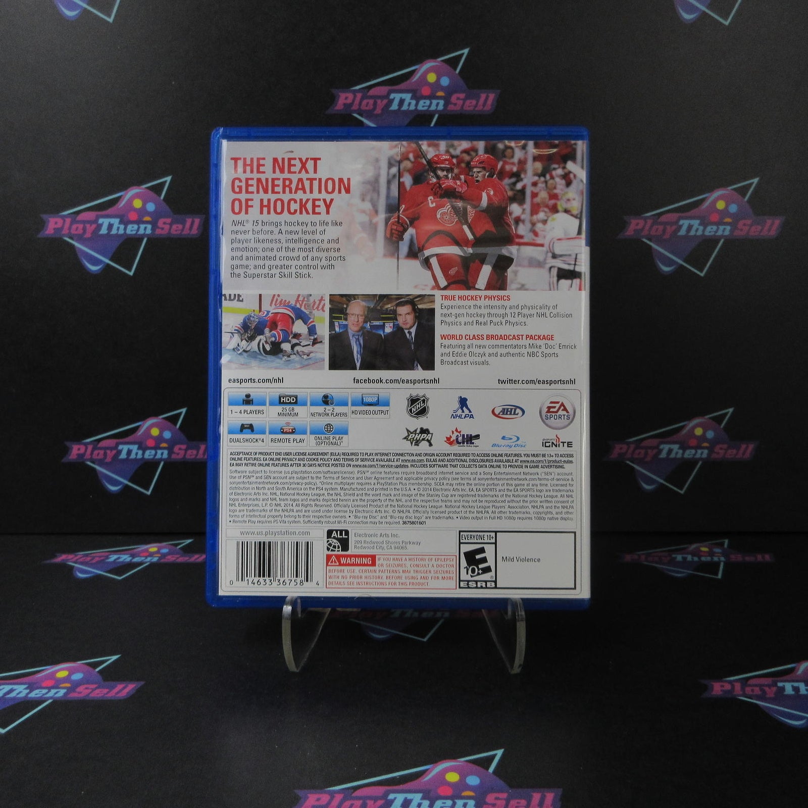 NHL 15 PS4 PlayStation 4 Complete - 1 Year Warranty EX Cond