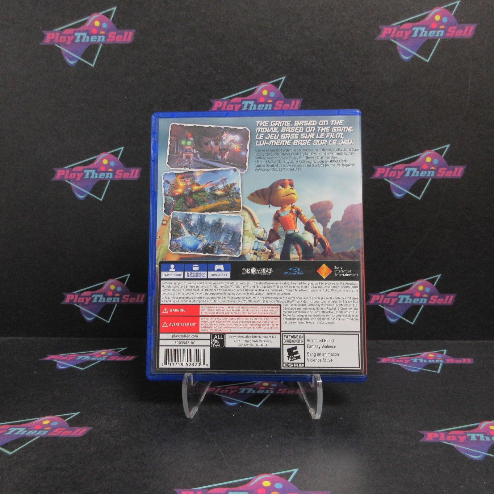 Ratchet & Clank PS4 PlayStation 4 PH Complete - 1 Year Warranty EX Cond