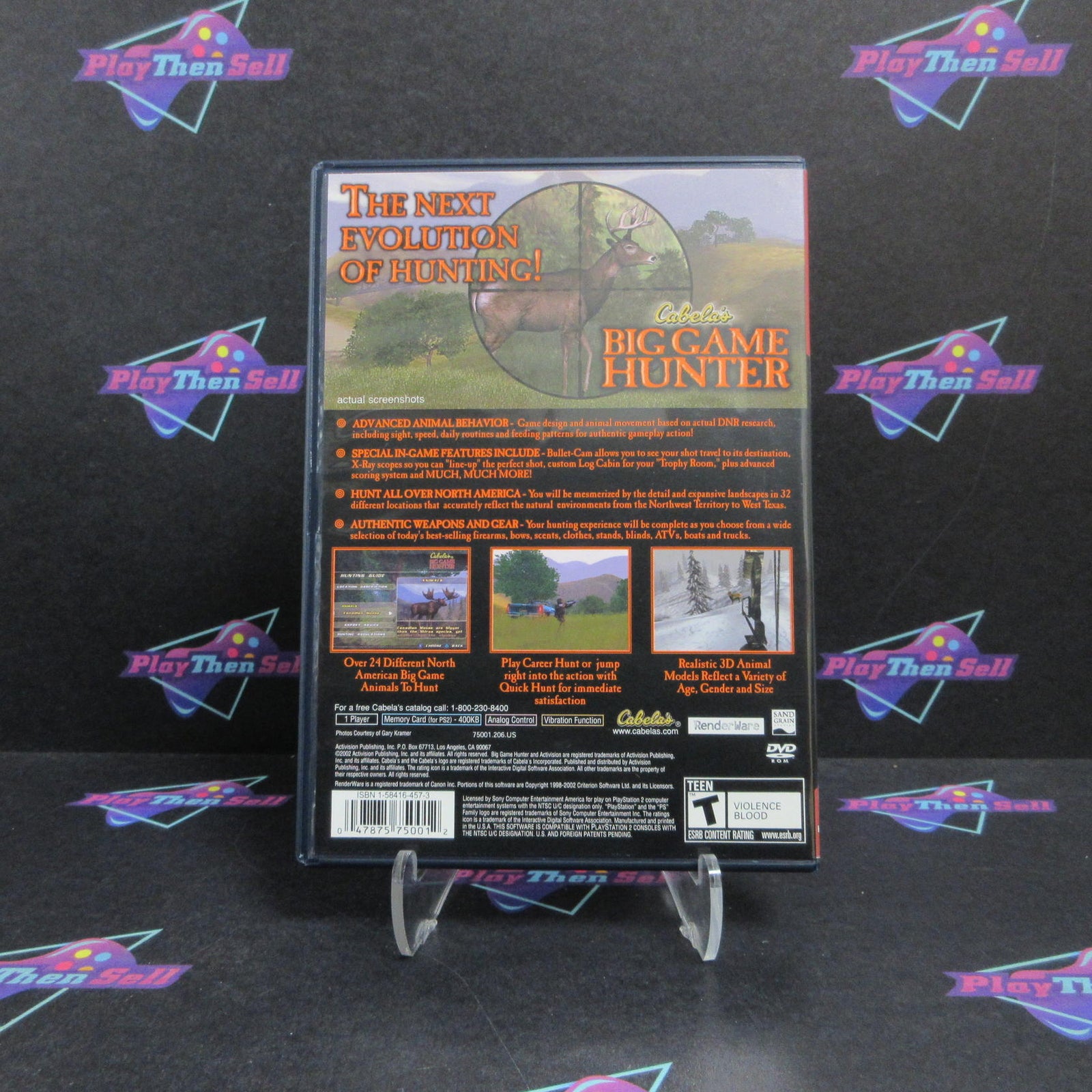 Cabela's Big Game Hunter PS2 PlayStation 2 GH Complete - 1 Year Warranty EX Cond