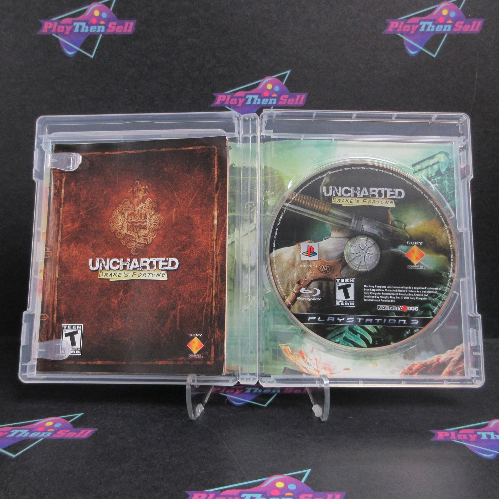 Uncharted Drake's Fortune PS3 PlayStation 3 + Reg Card Complete  - 1 Year Warr..