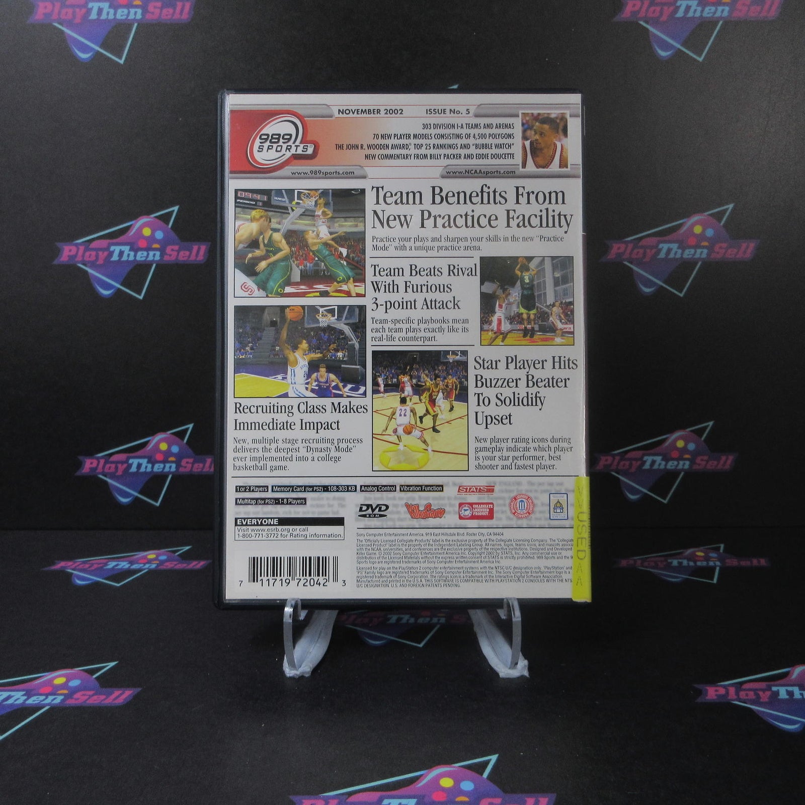 NCAA Final Four 2003 PS2 PlayStation 2 AD Complete CIB - (See Pics)