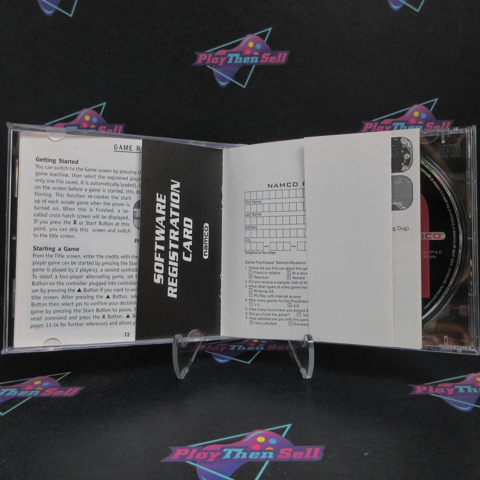 Namco Museum Vol. 3 PS1 PlayStation 1 + Reg Card Complete  - 1 Year Warranty E..