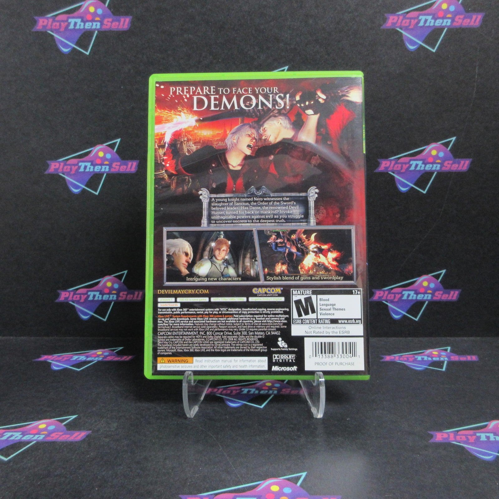 Devil May Cry 4 Xbox 360 Complete - 1 Year Warranty EX Cond