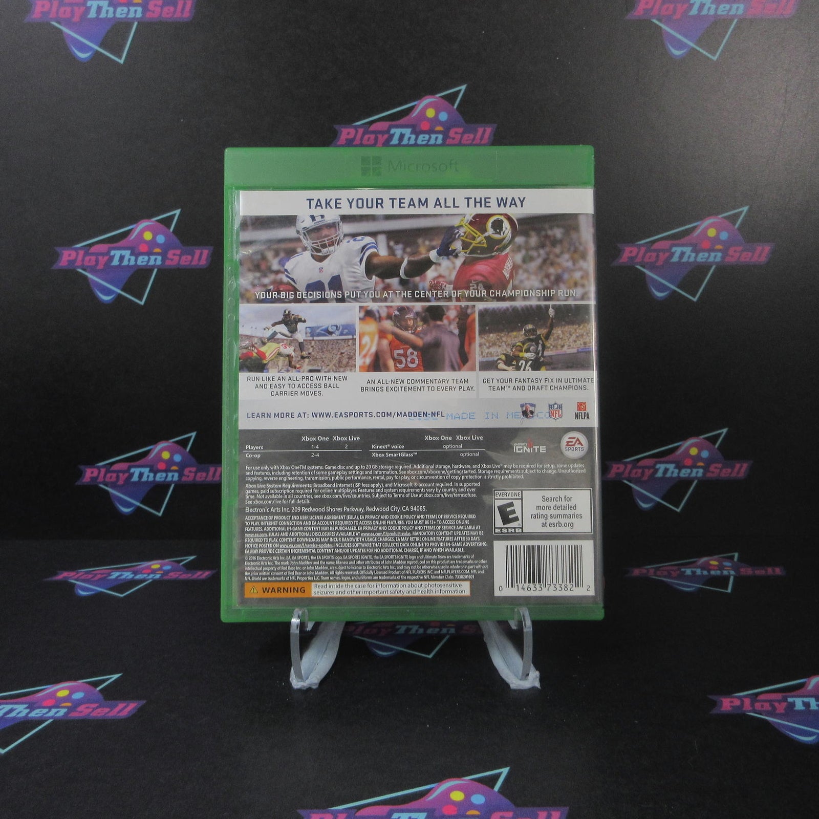 Madden NFL 17 Xbox One Complete - 1 Year Warranty VG