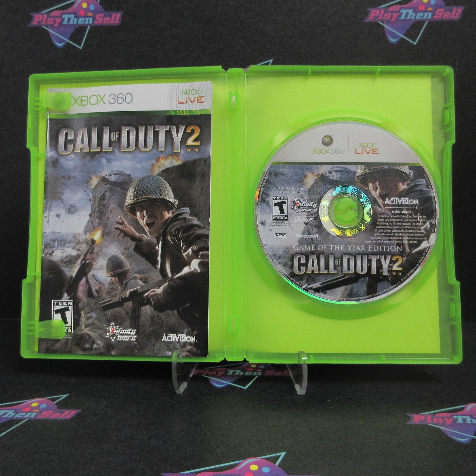 Call of Duty 2 GOTY Edition Xbox 360 No Bonus Disc Complete  - 1 Year Warranty..