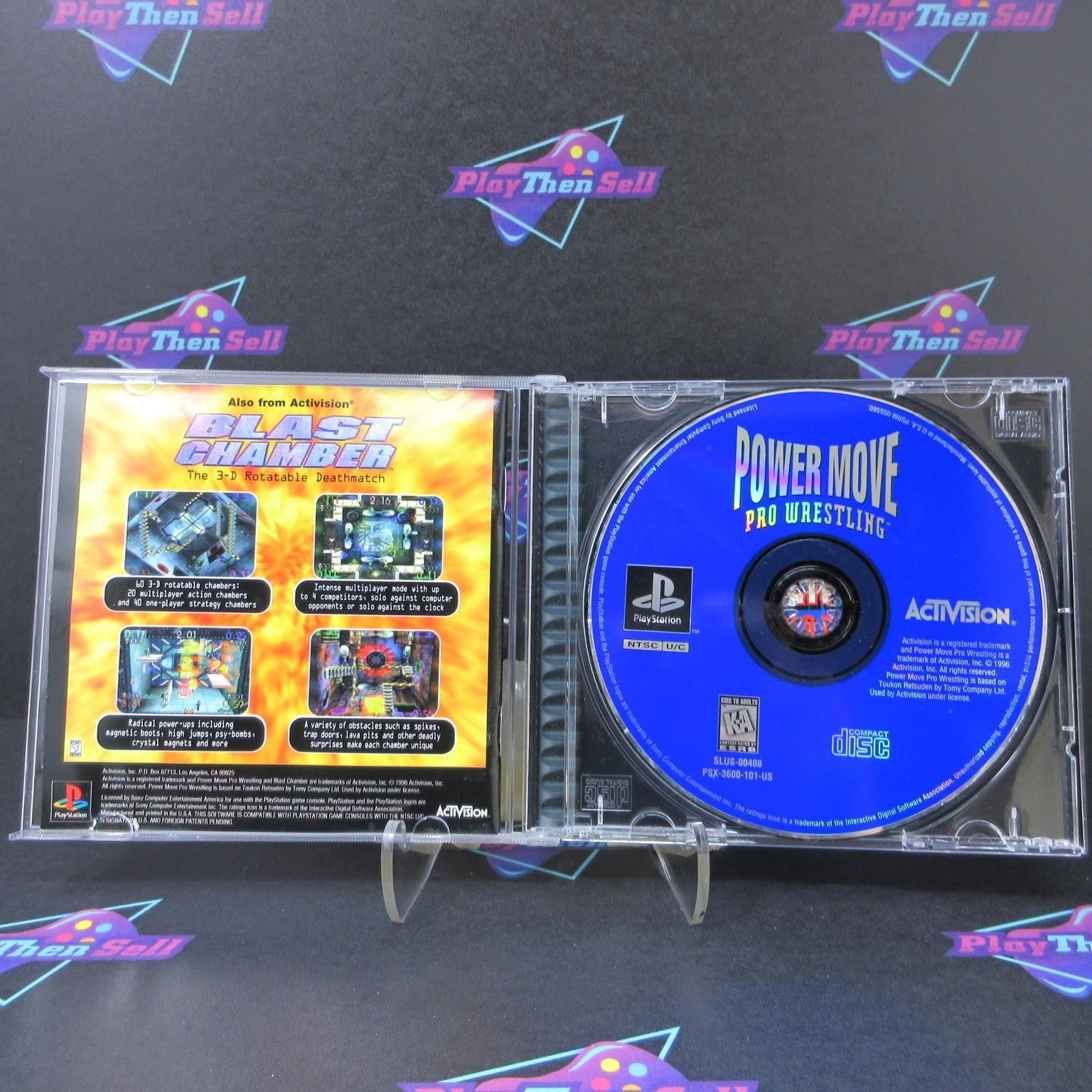 Power Move Pro Wrestling PS1 PlayStation 1 + Reg Card Complete  - 1 Year Warra..
