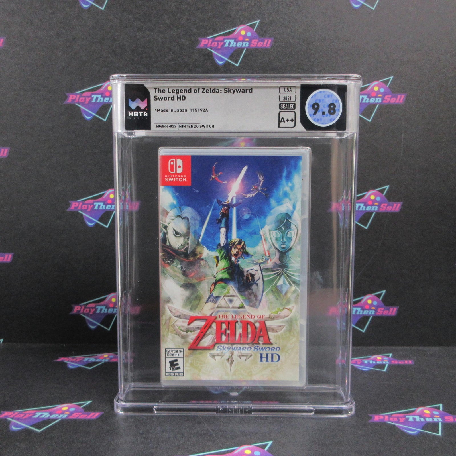 The Legend of Zelda Skyward Sword HD Nintendo Switch WATA Graded 9.8 A++ Seale..