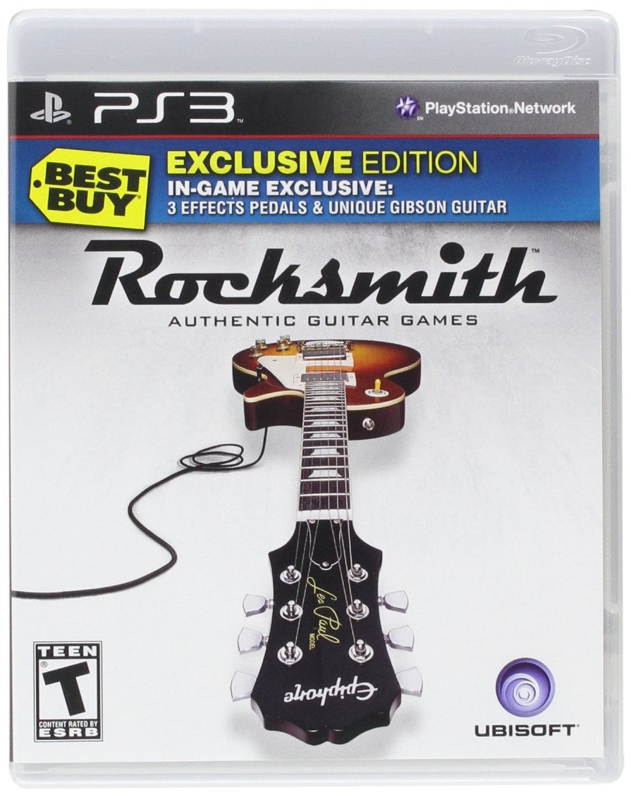 Rocksmith Best Buy Exclusive PS3 + Stickers/Poster Complete  - 1 Year Warranty..