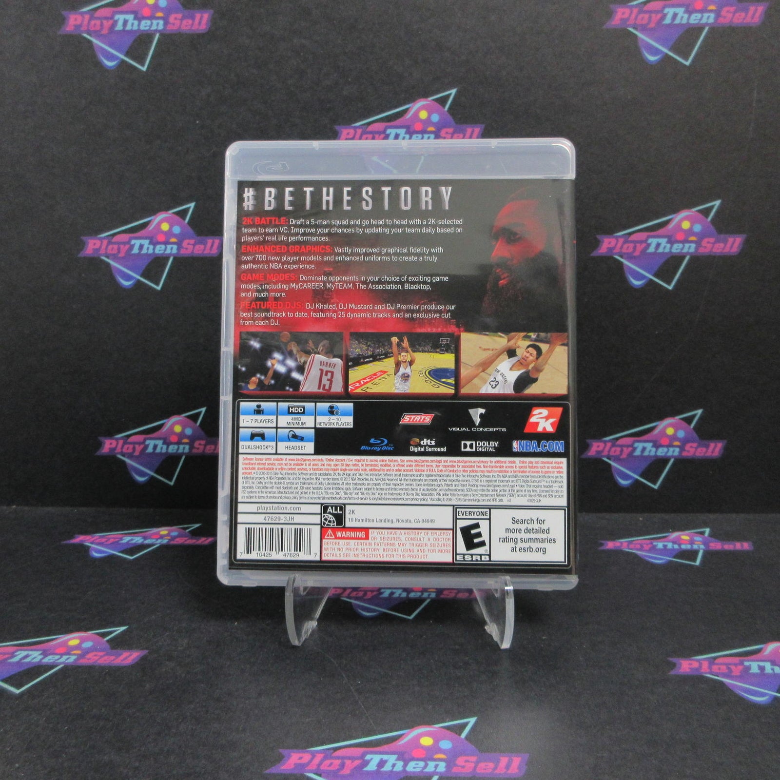 NBA 2K16 PS3 PlayStation 3 James Harden Complete - 1 Year Warranty EX Cond