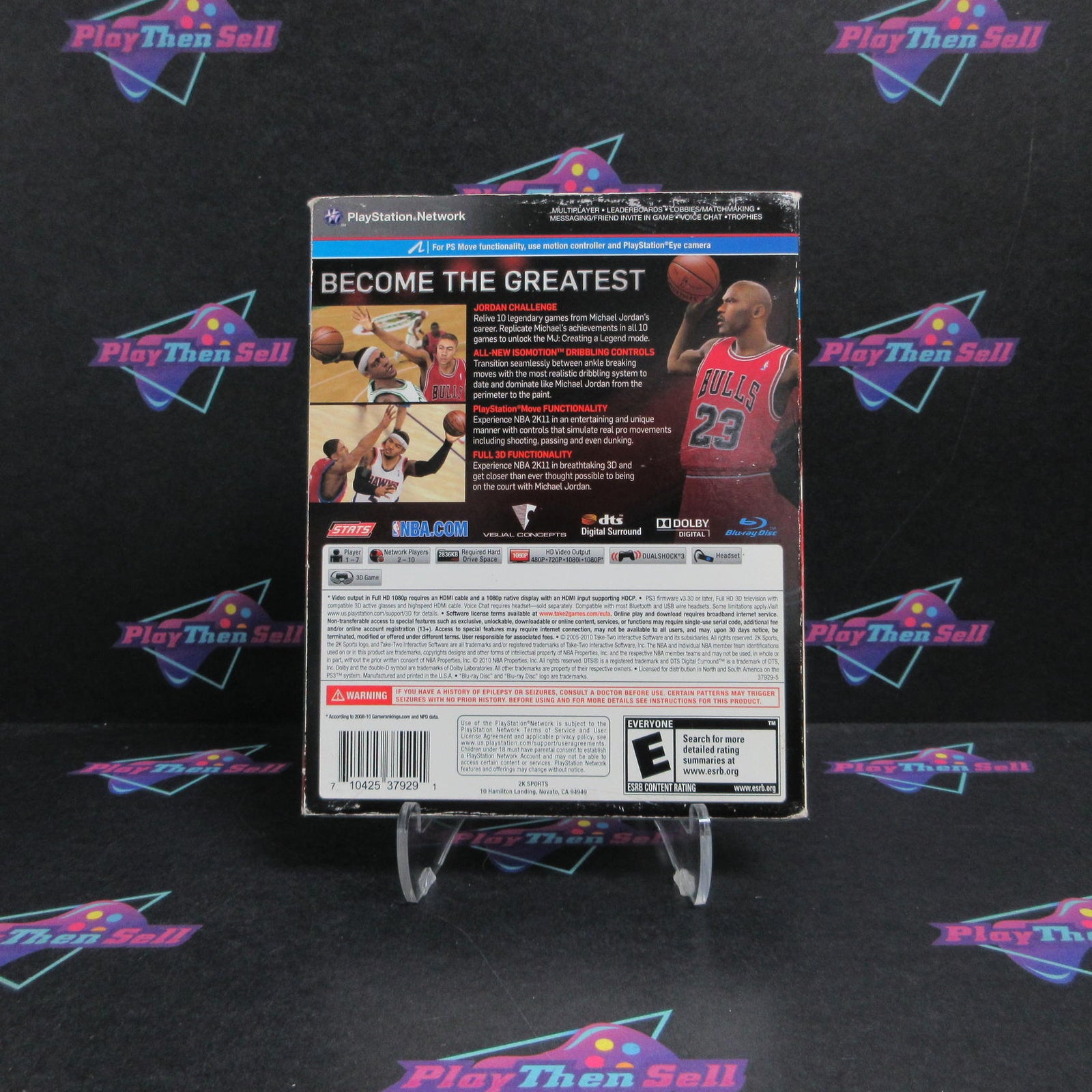 NBA 2K11 Michael Jordan PS3 PlayStation 3 + Sleeve Complete  - 1 Year Warranty..