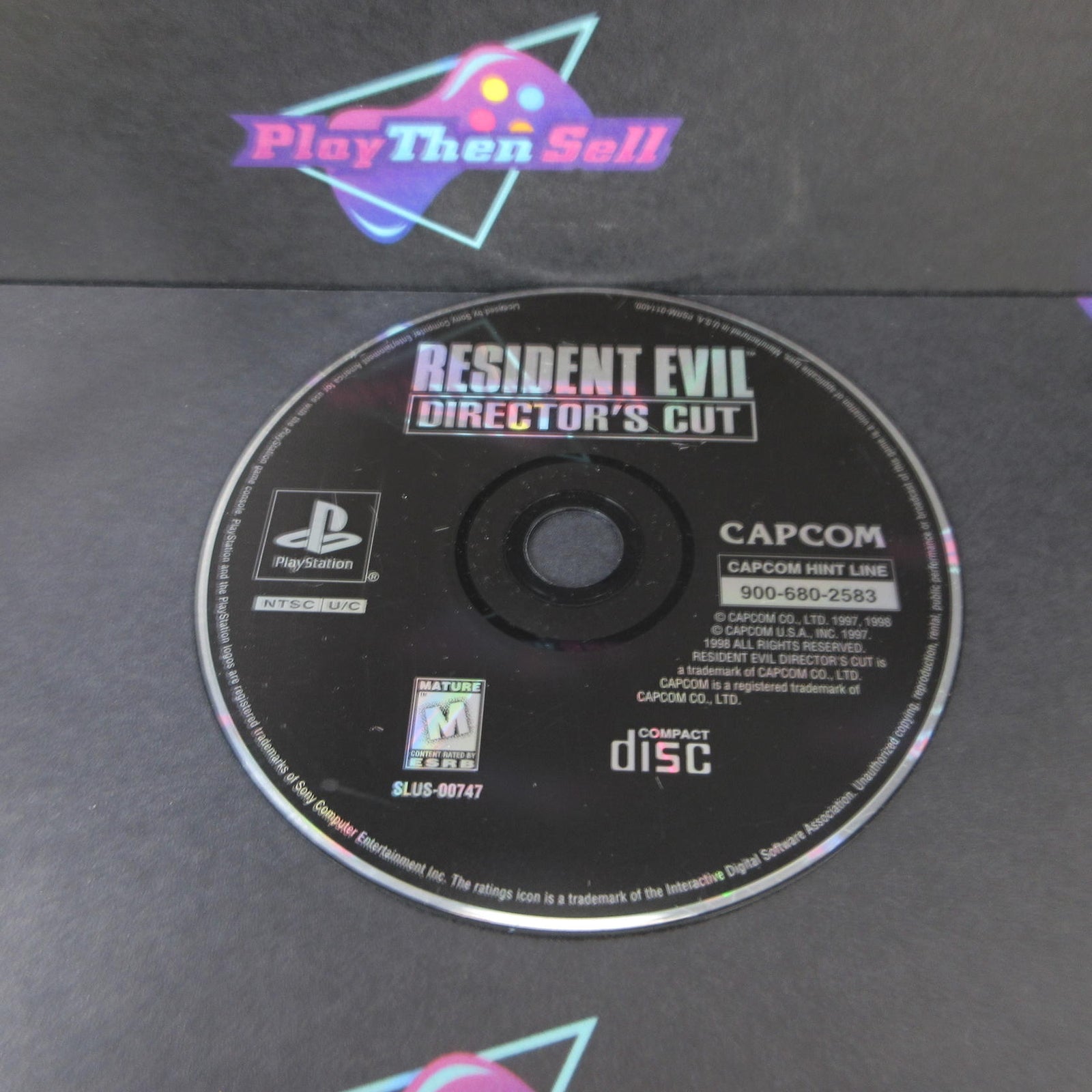 Resident Evil Director's Cut GH + Reg Card PS1 Playstation 1  - 1 Year Warrant..