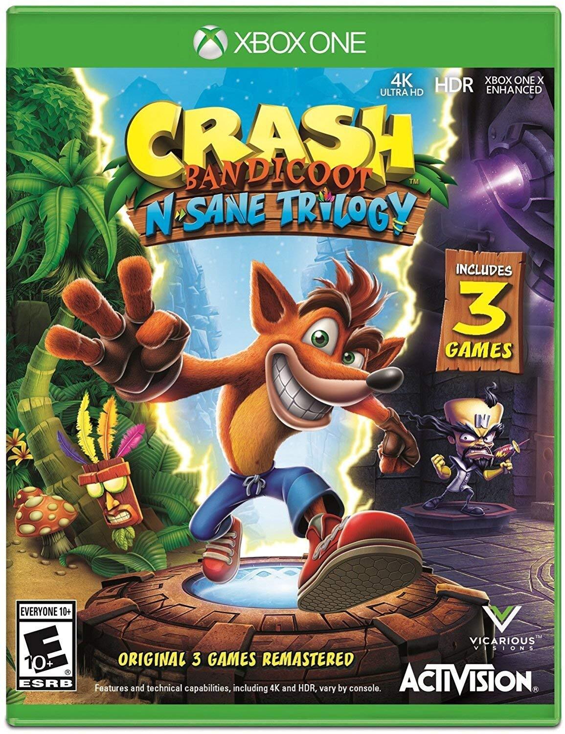 Crash Bandicoot N Sane Trilogy Xbox One Complete - 1 Year Warranty EX Cond