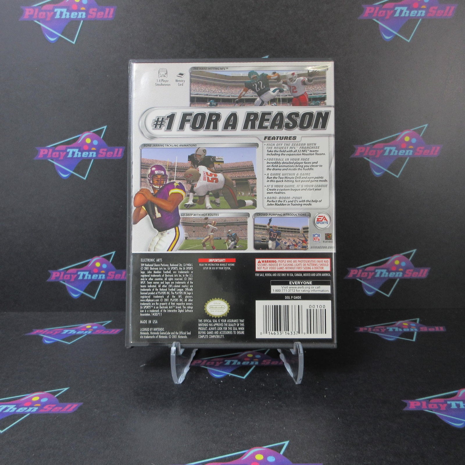 Madden NFL 2002 Nintendo GameCube Complete - 1 Year Warranty EX Cond