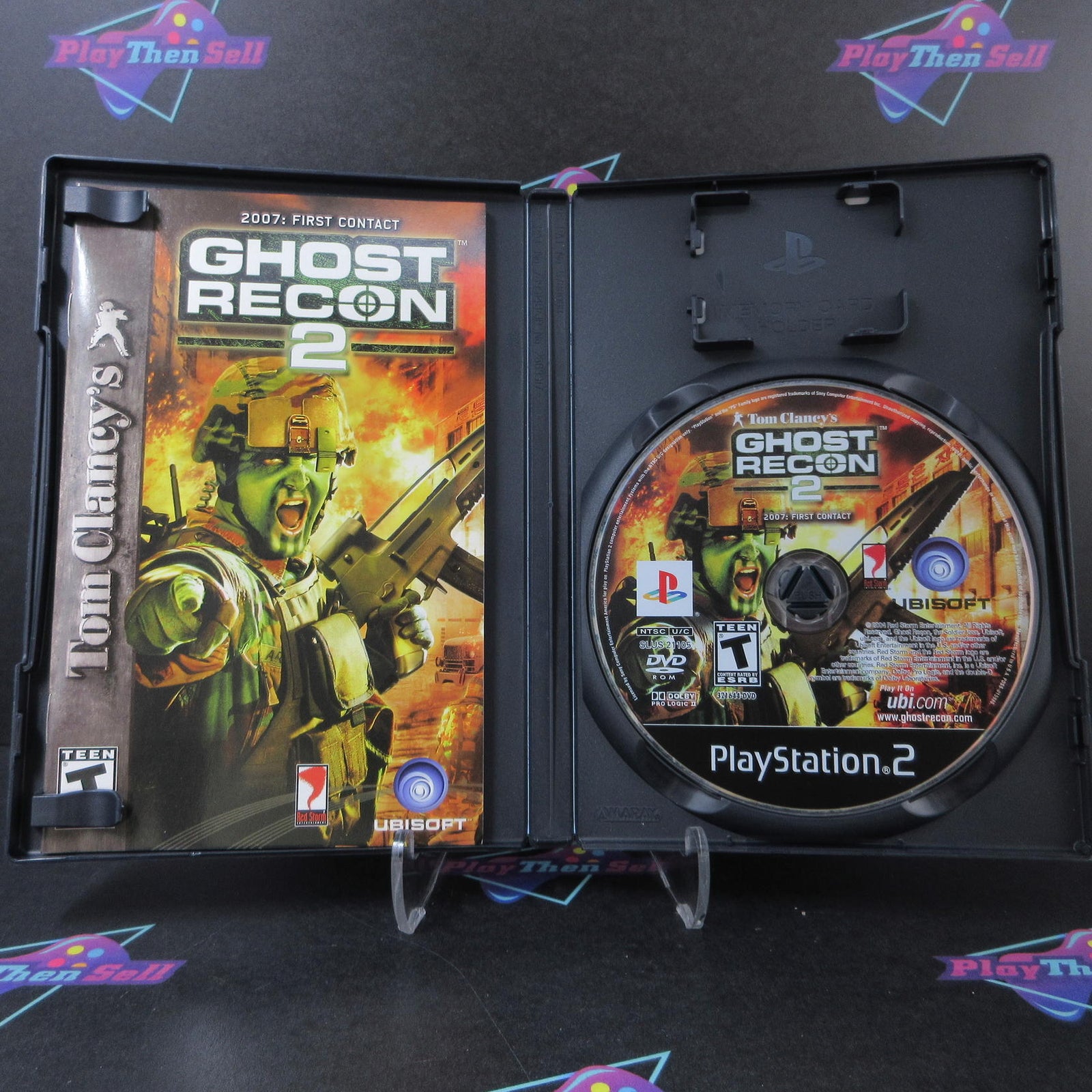 Tom Clancy's Ghost Recon 2 First Contact PS2 + Reg Card CIB - 1 Year Warranty VG