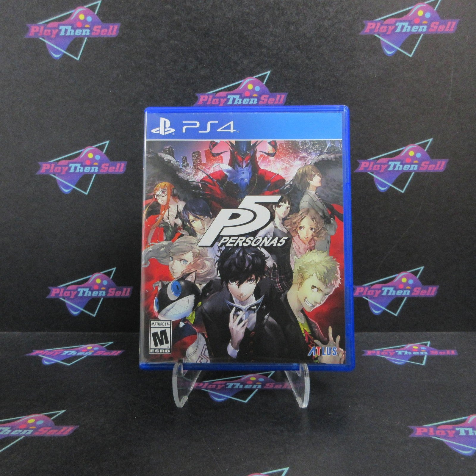 Persona 5 PS4 PlayStation 4 + Controller Skin Complete - 1 Year Warranty EX Cond