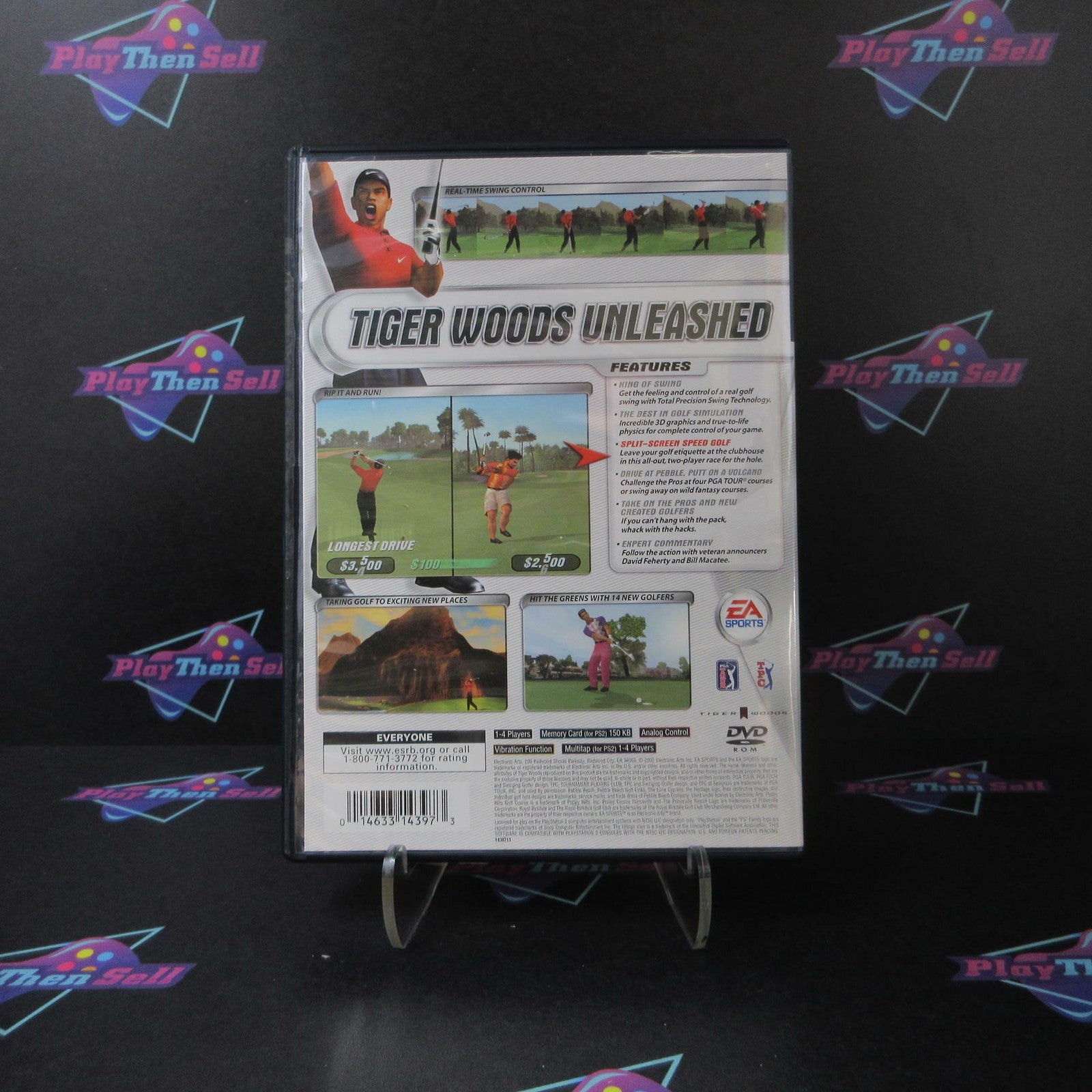 Tiger Woods PGA Tour 2002 PS2 PlayStation 2 Complete - 1 Year Warranty EX Cond