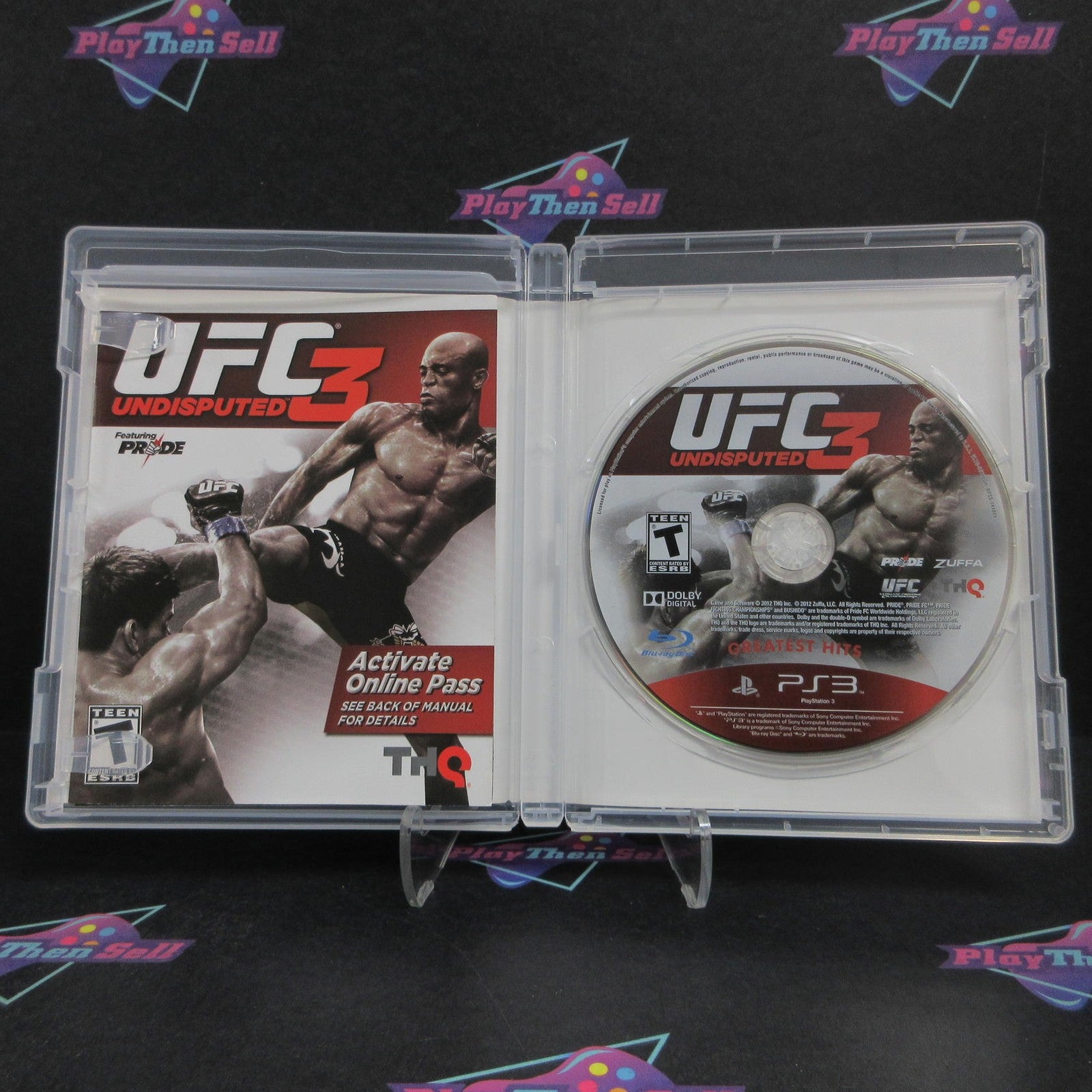 UFC Undisputed 3 PS3 PlayStation 3 GH Complete - 1 Year Warranty EX Cond