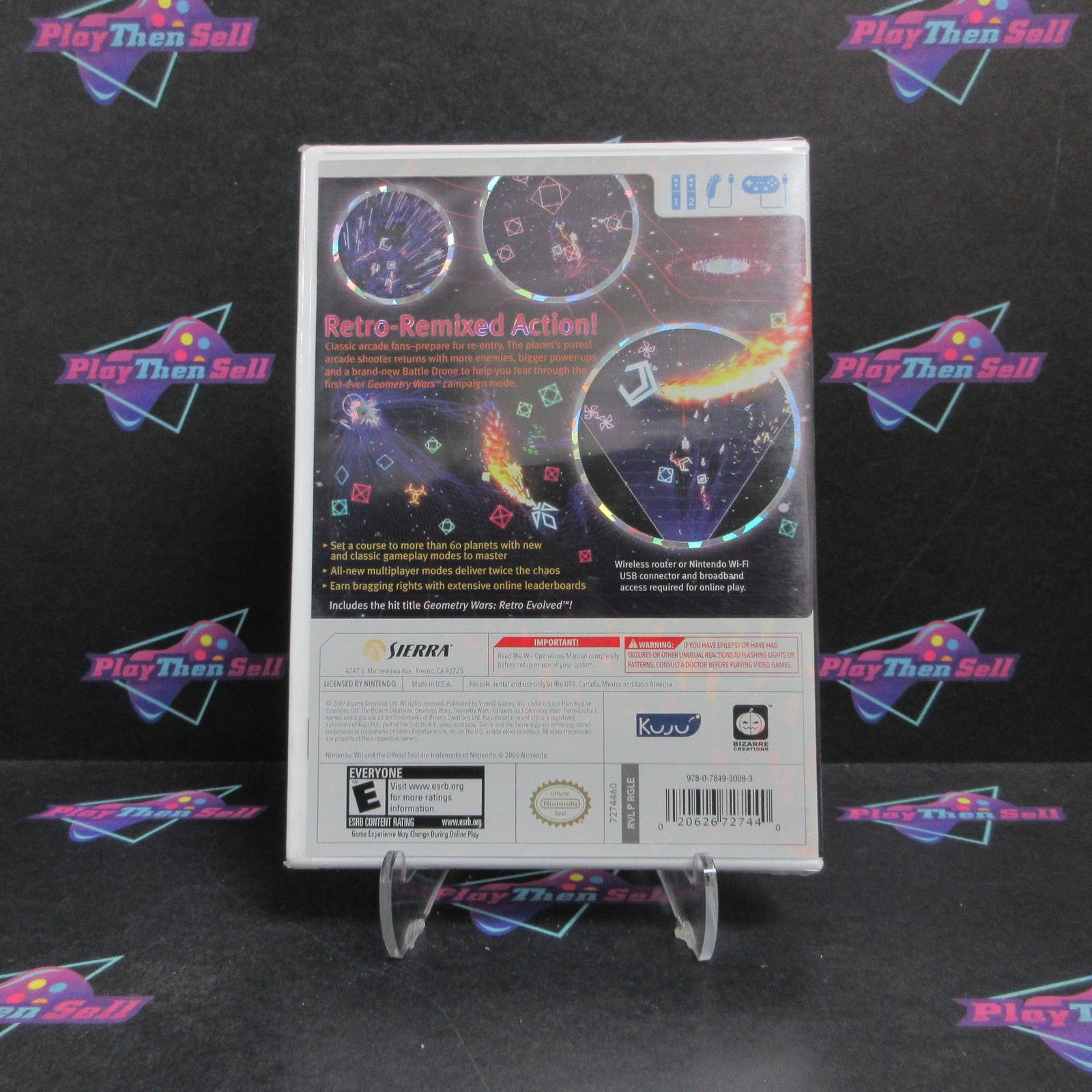 Geometry Wars Galaxies Nintendo Wii Brand New - Sealed
