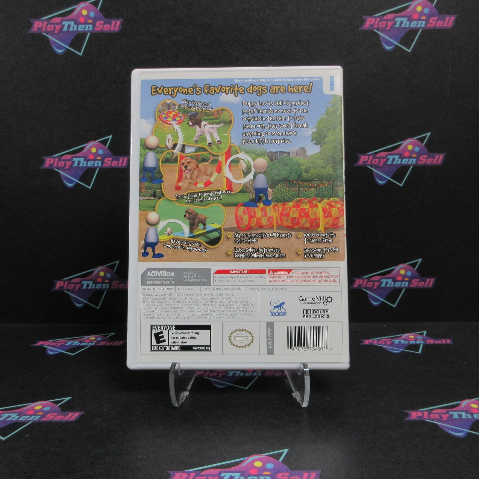 Puppy Luv Nintendo Wii Complete - 1 Year Warranty EX Cond
