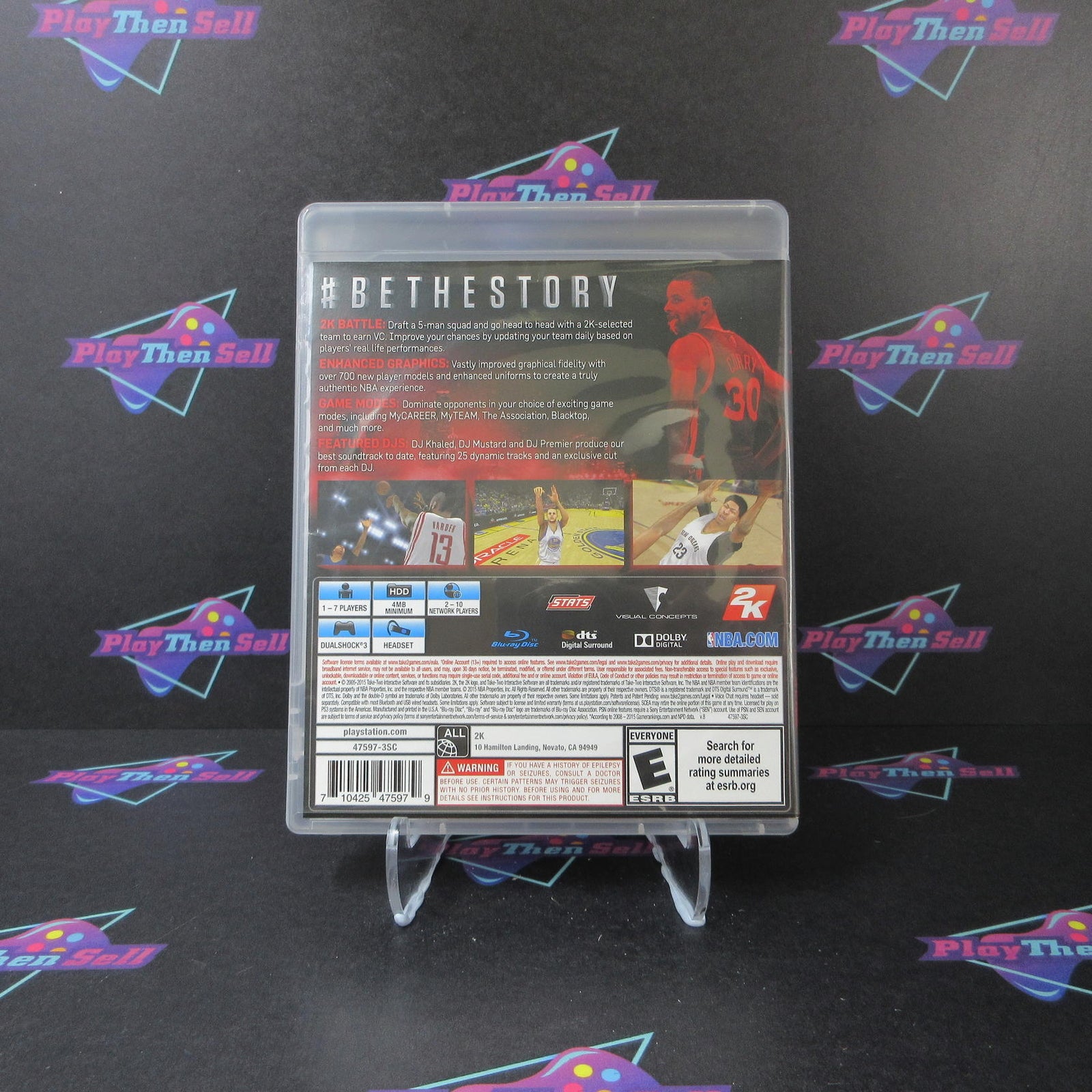 NBA 2K16 PS3 PlayStation 3 Stephen Curry Complete - 1 Year Warranty EX Cond