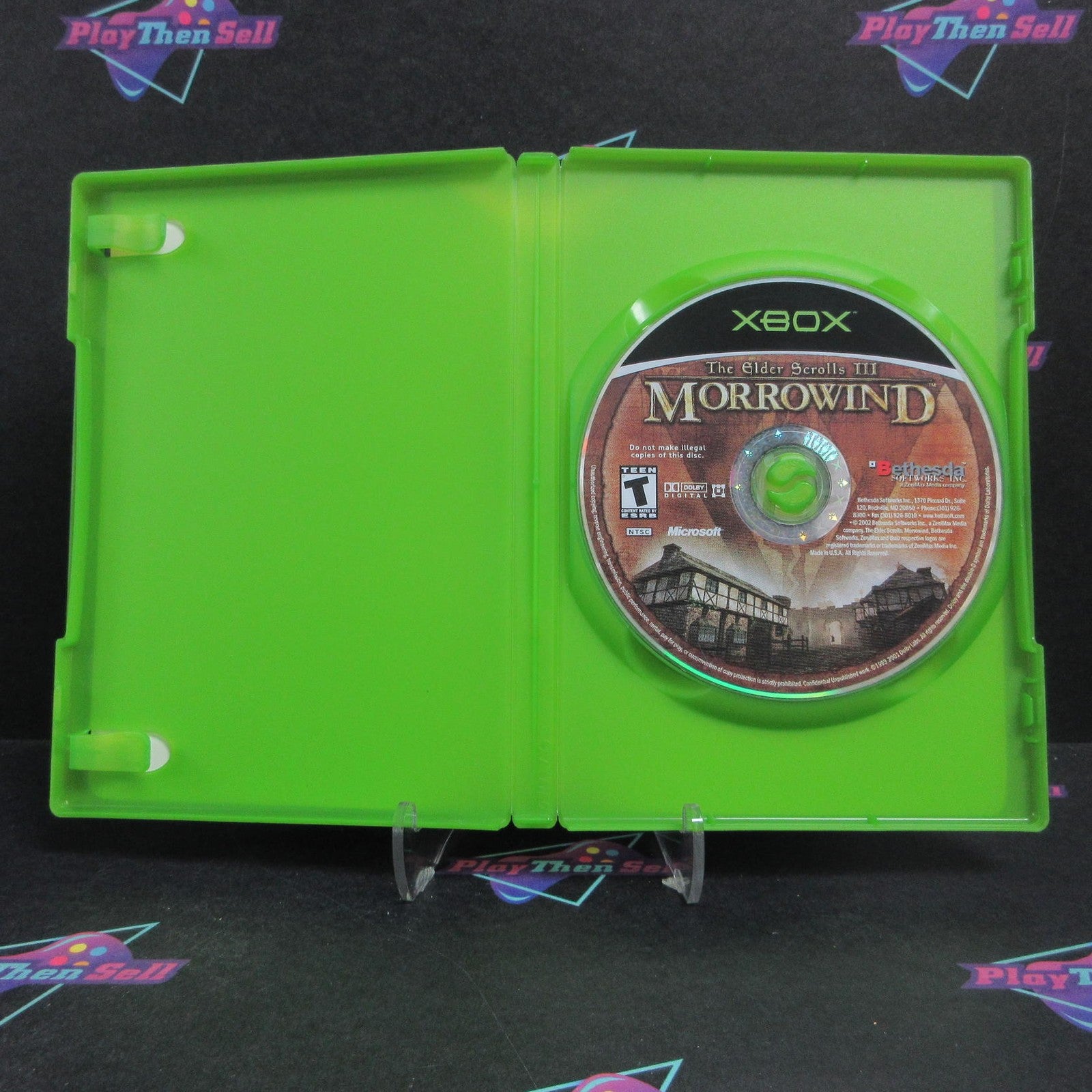 The Elder Scrolls III Morrowind Xbox - 1 Year Warranty Game & Case