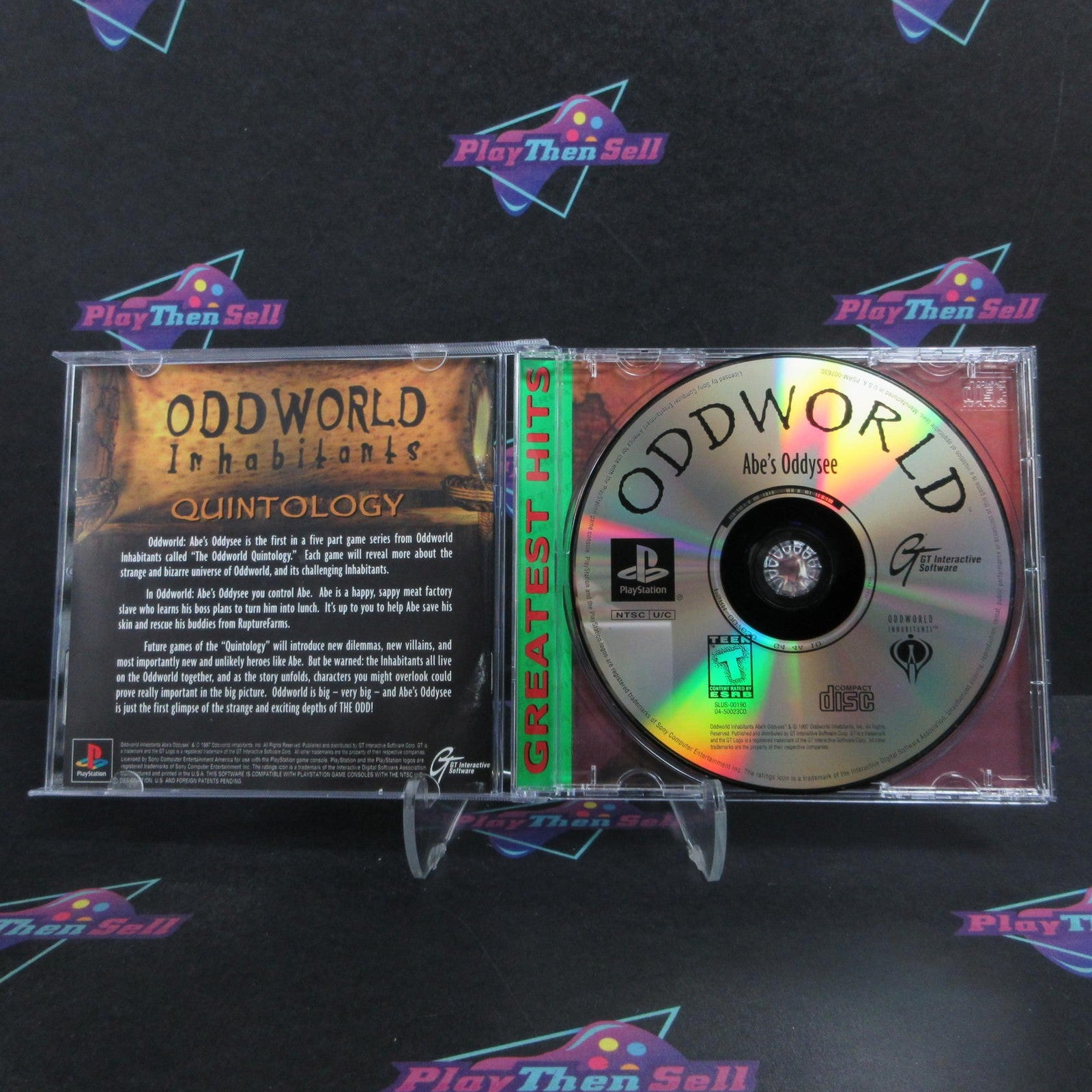 Oddworld Abe's Oddysee PS1 PlayStation 1 GH + Reg Card Complete  - 1 Year Warr..