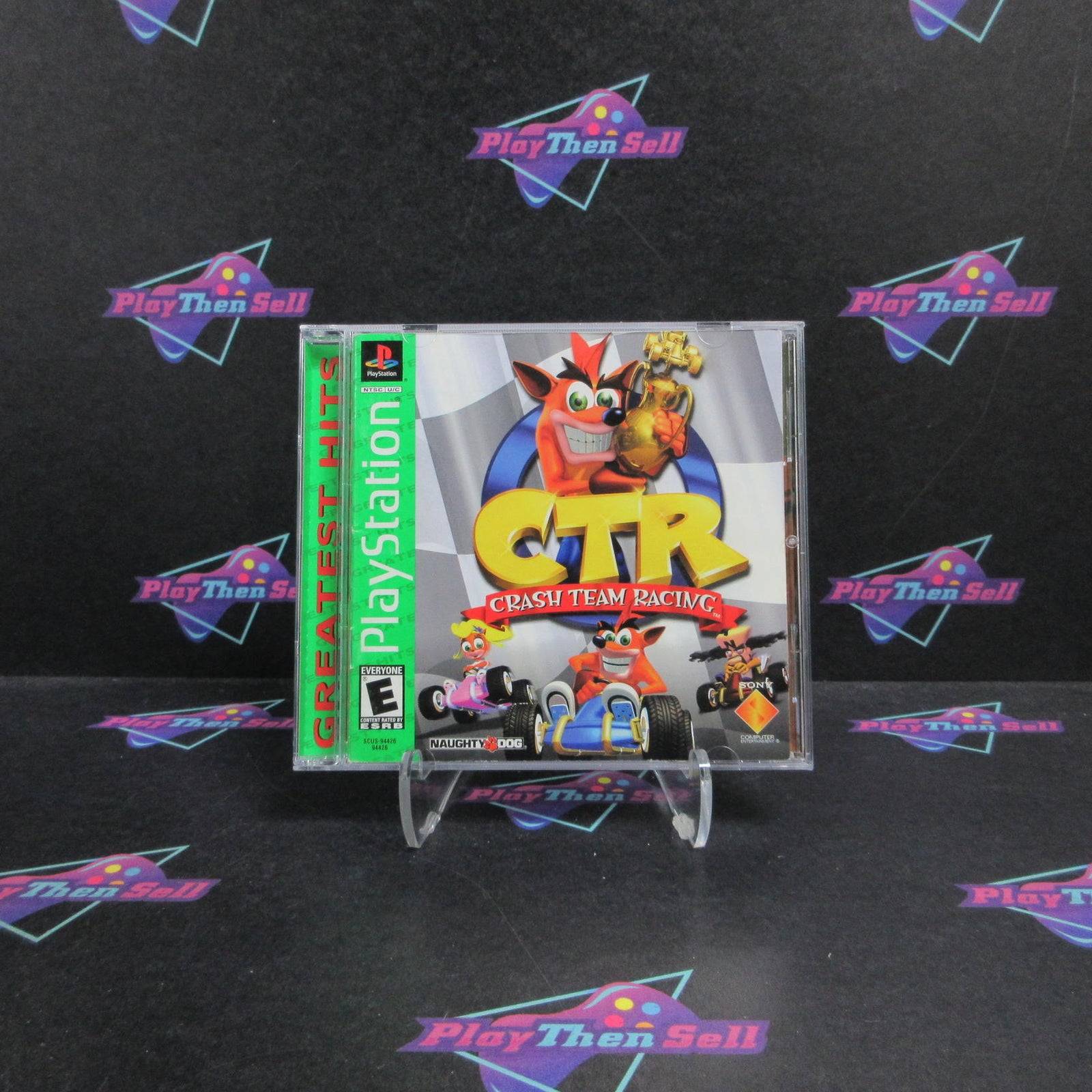 CTR Crash Team Racing PS1 PlayStation 1 GH Complete - 1 Year Warranty EX Cond
