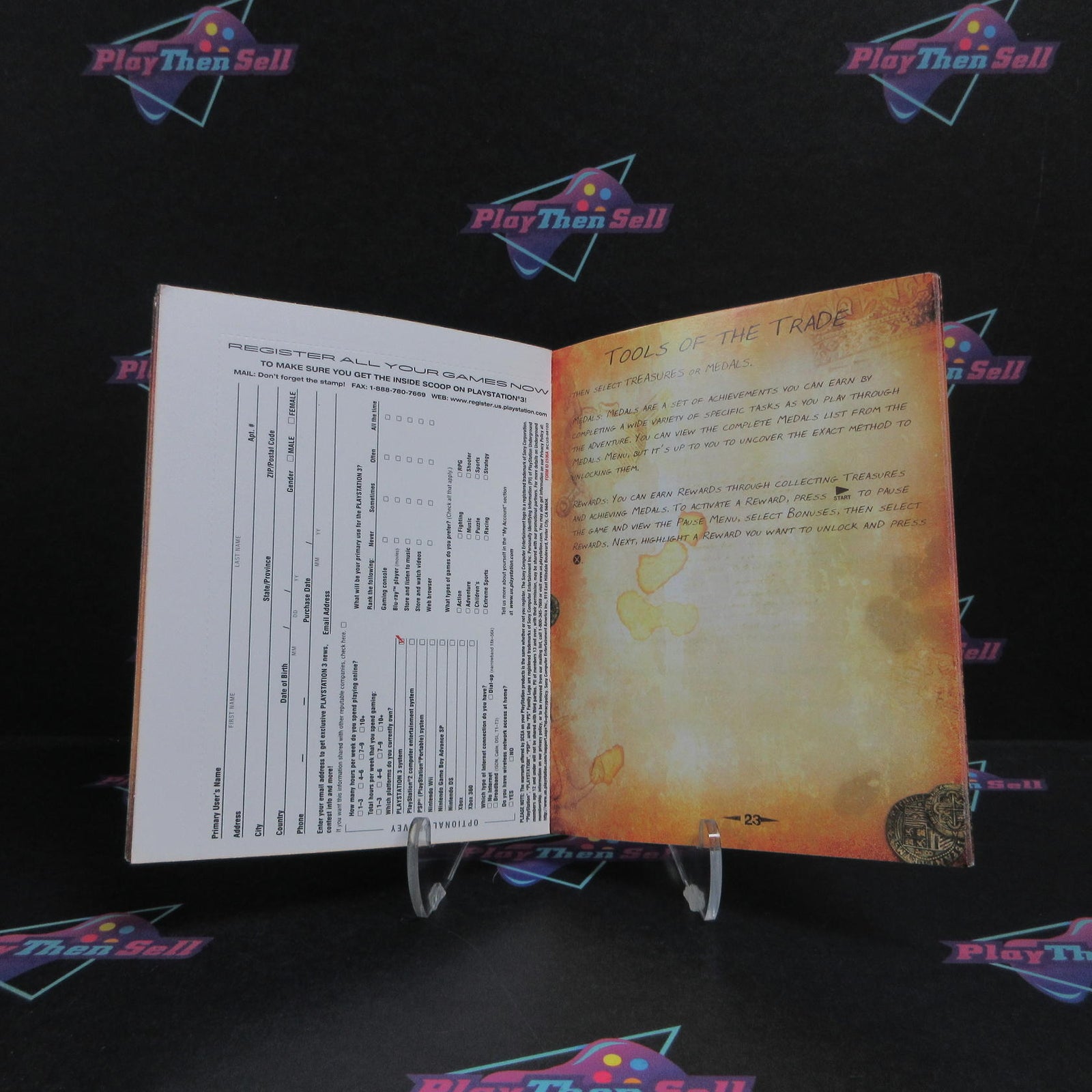 Uncharted Drake's Fortune PS3 PlayStation 3 + Reg Card Complete  - 1 Year Warr..