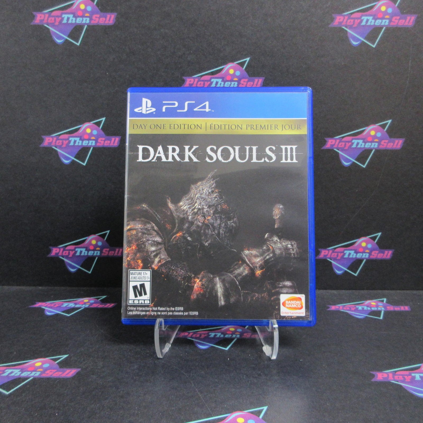 Dark Souls III Day One Edition PS4 PlayStation 4 + Sleeve/CD/Guide  - 1 Year W..