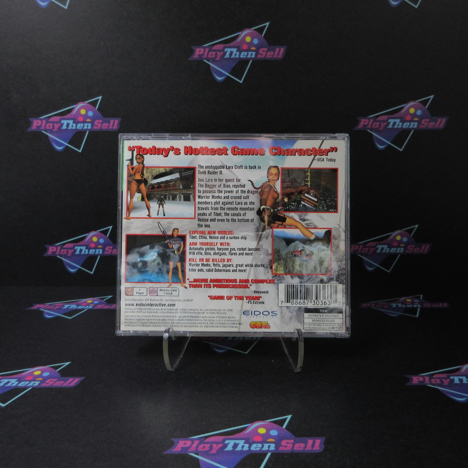 Tomb Raider II PS1 PlayStation 1 GH + Reg Card Complete - 1 Year Warranty VG