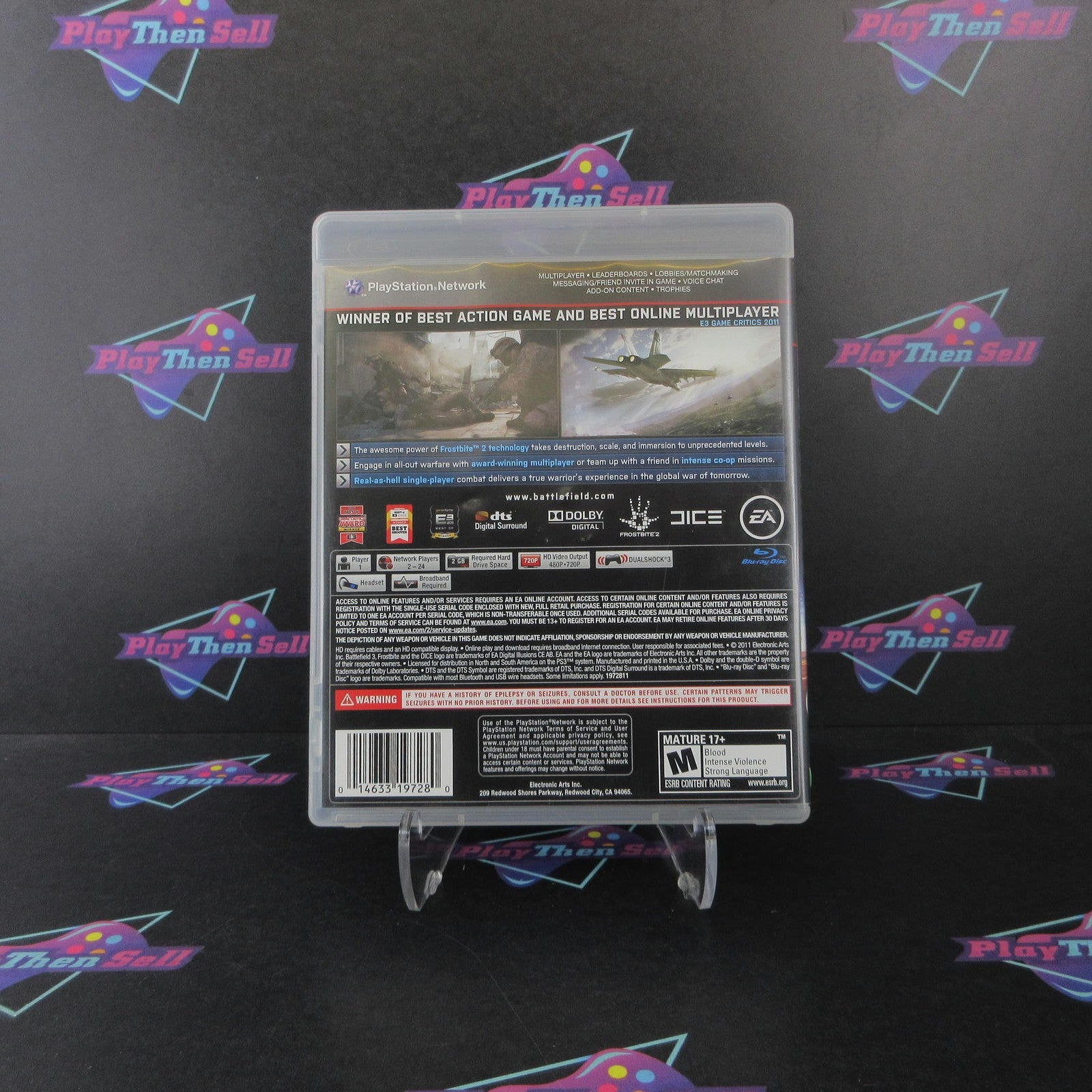 Battlefield 3 PlayStation 3 PS3 - 1 Year Warranty Game & Case